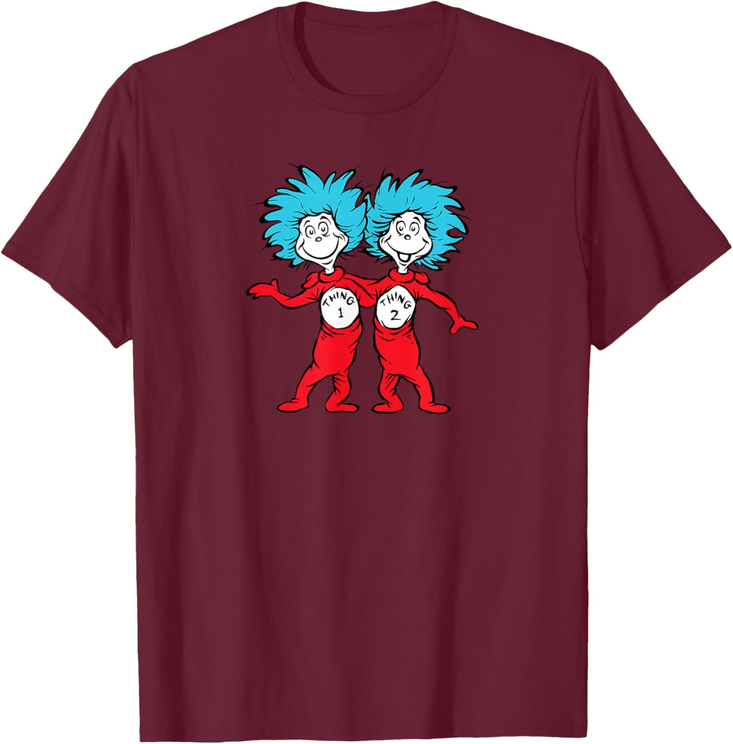 Dr. Seuss Thing 1 Thing 2 Buddies T-Shirt for Fun Lovers and Kids - 2