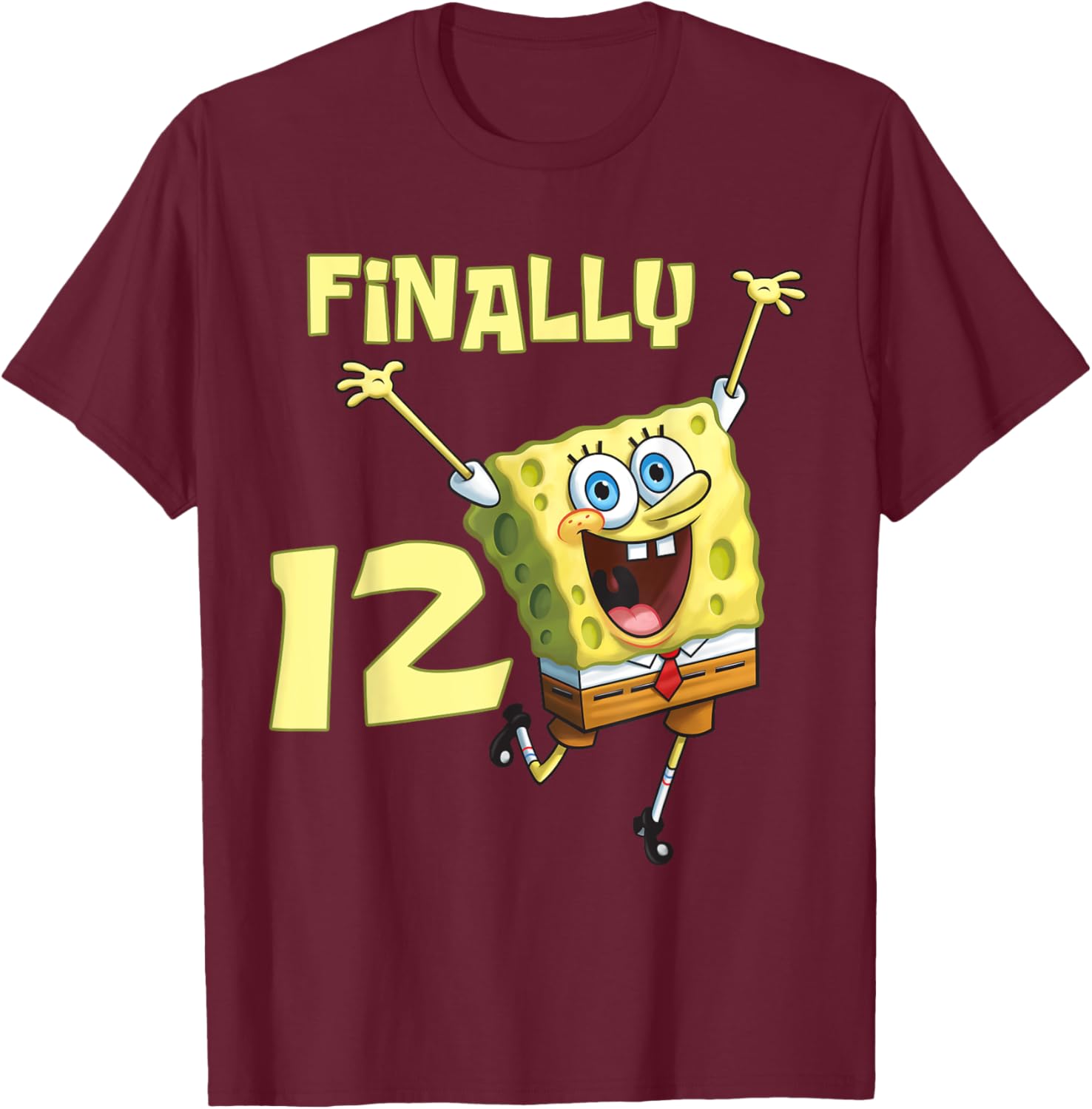 Mademark SpongeBob SquarePants 12th Birthday T-Shirt for Kids - 2
