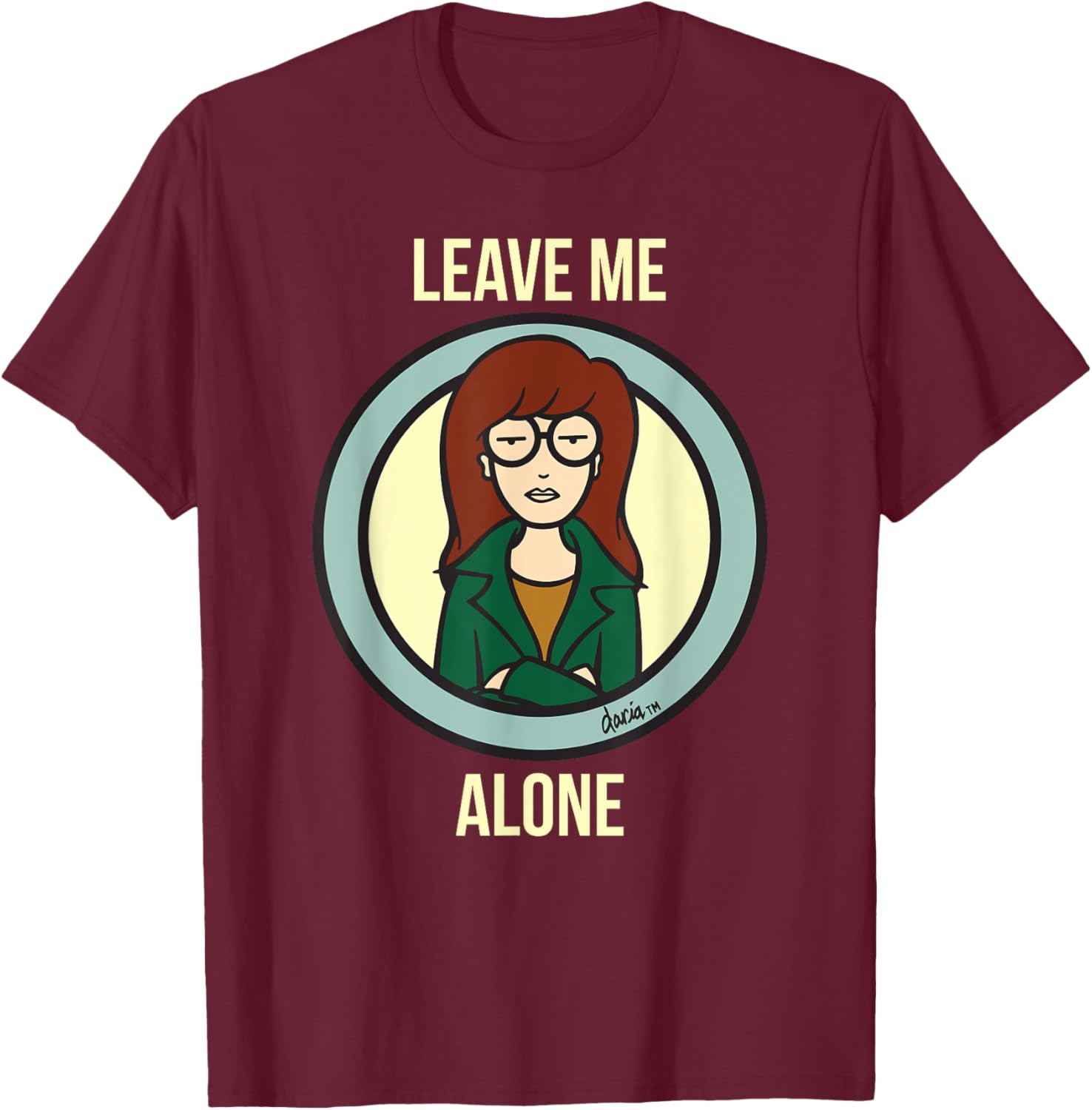 Mademark x Daria Leave Me Alone T-Shirt for Trendy Casual Wear - 1