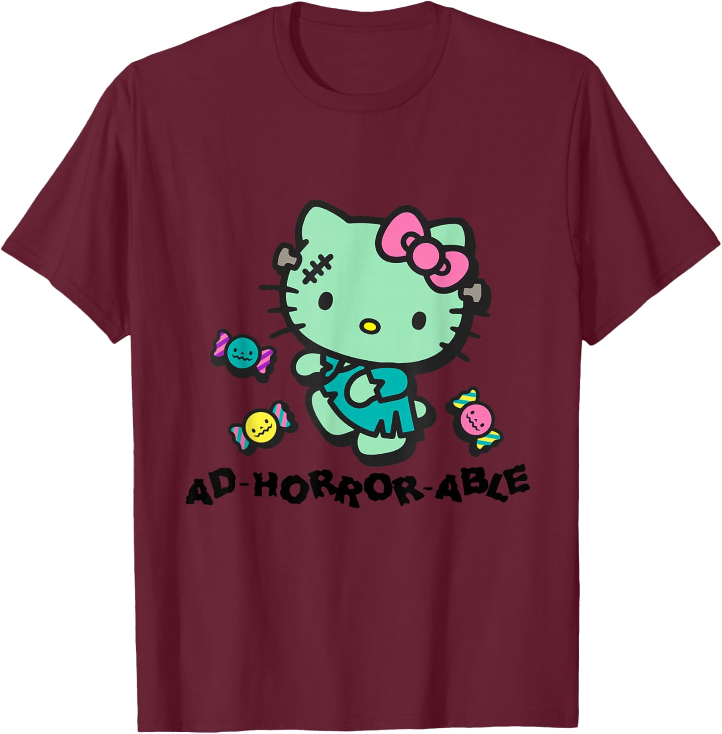 Hello Kitty Horror-Themed T-Shirt Adorable and Fun Fashion Apparel - 9