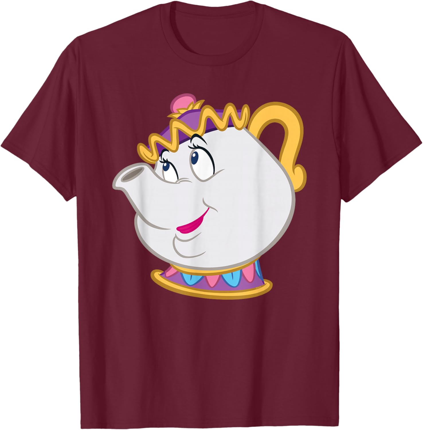 Disney Beauty and the Beast Mrs. Potts Big Face Costume T-Shirt for Fans - 13