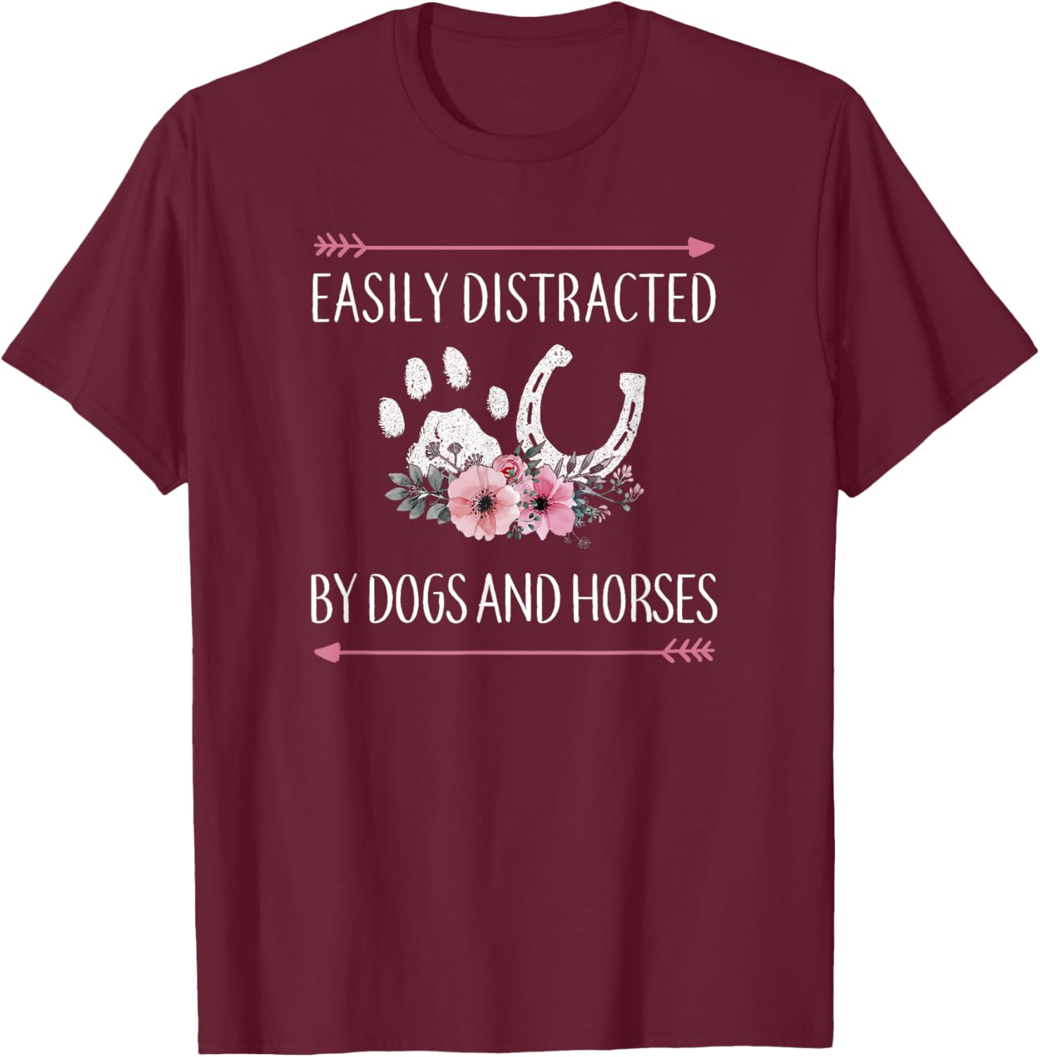 Horse Lover T-Shirt for Women, Teens, and Girls - Cute Horse Design - 23