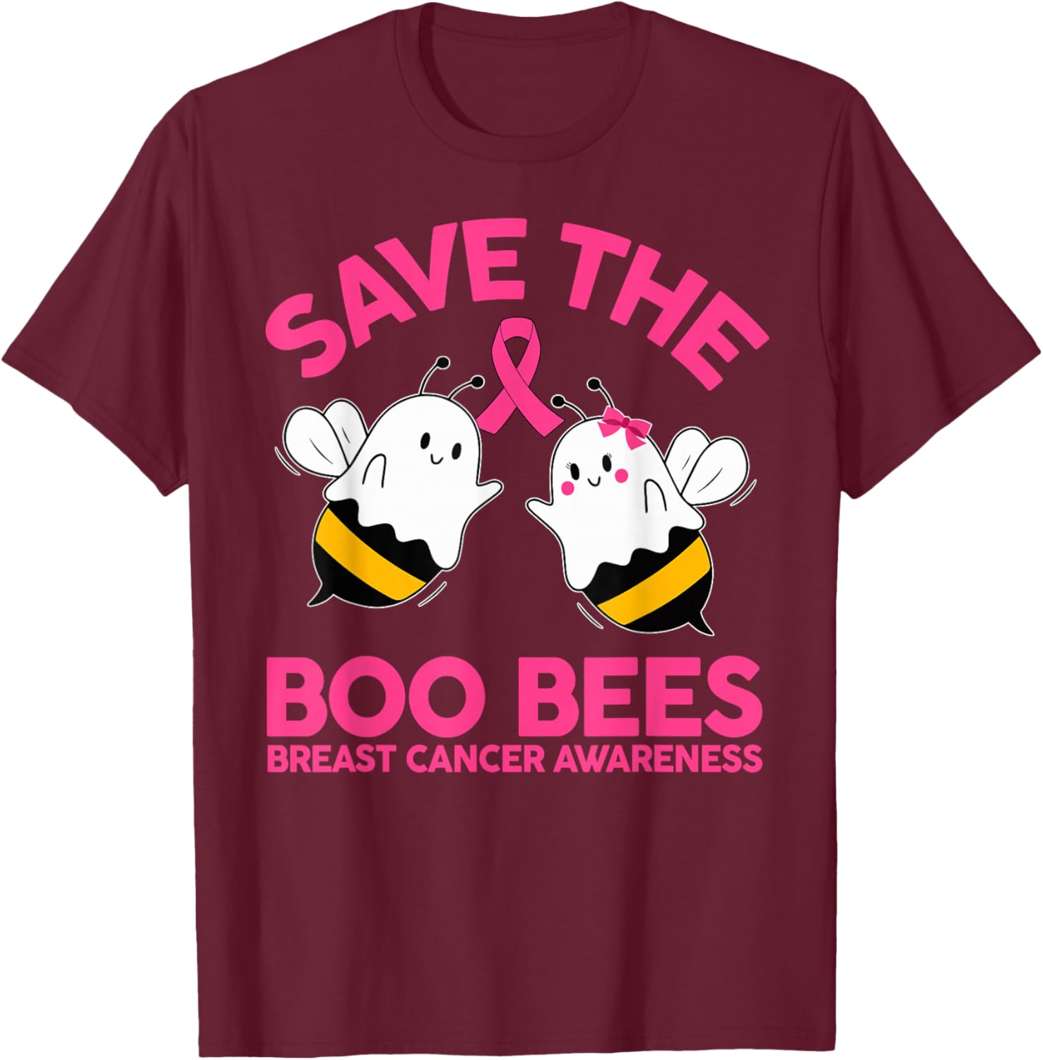 Save The Boobees Breast Cancer Halloween T-Shirt for Women - 1