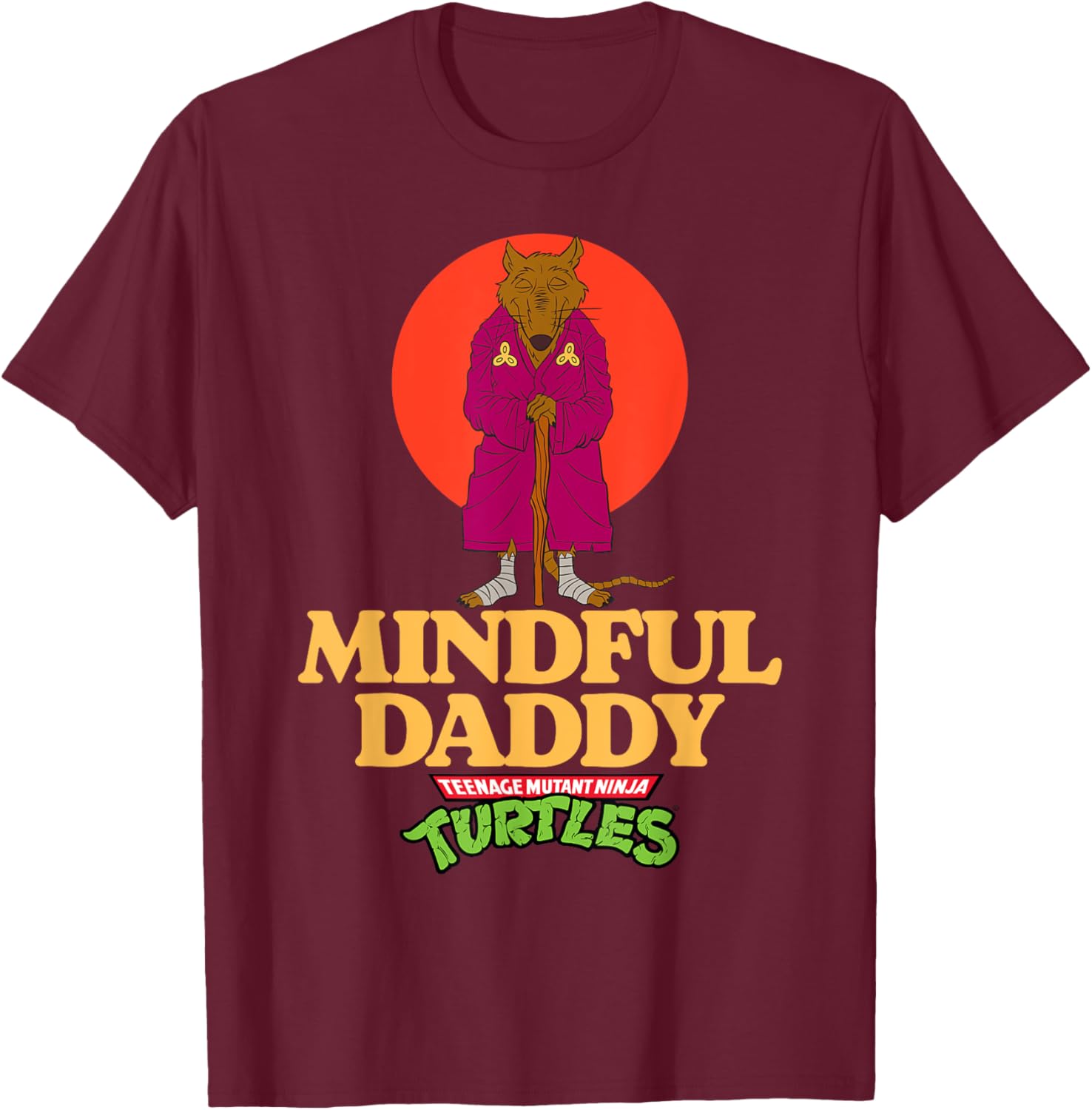 Mindful Daddy Splinter TMNT Father's Day T-Shirt for Super Dads - 13