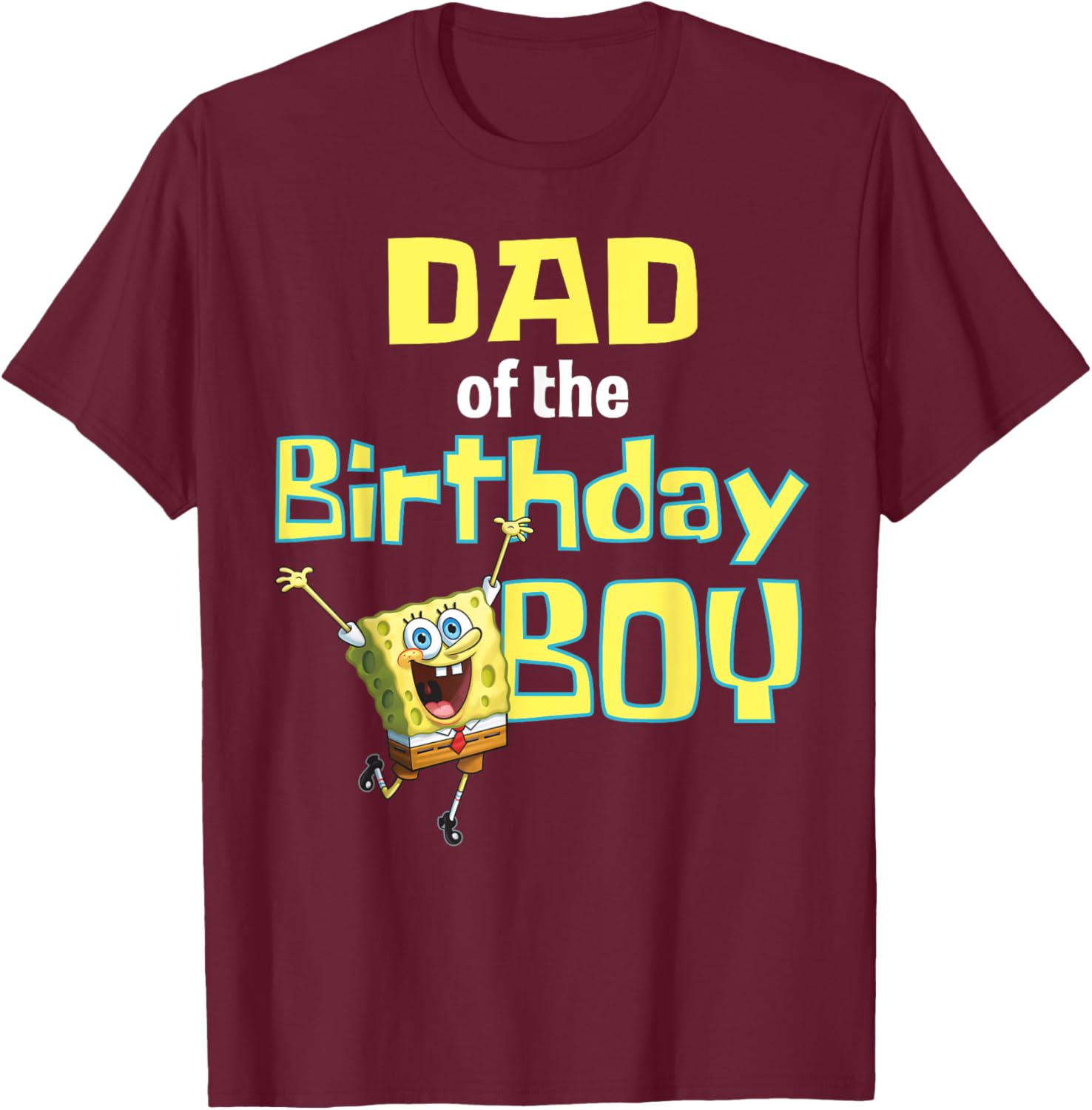 SpongeBob SquarePants Dad Of The Birthday Boy T-Shirt Fun Gift Idea - 11