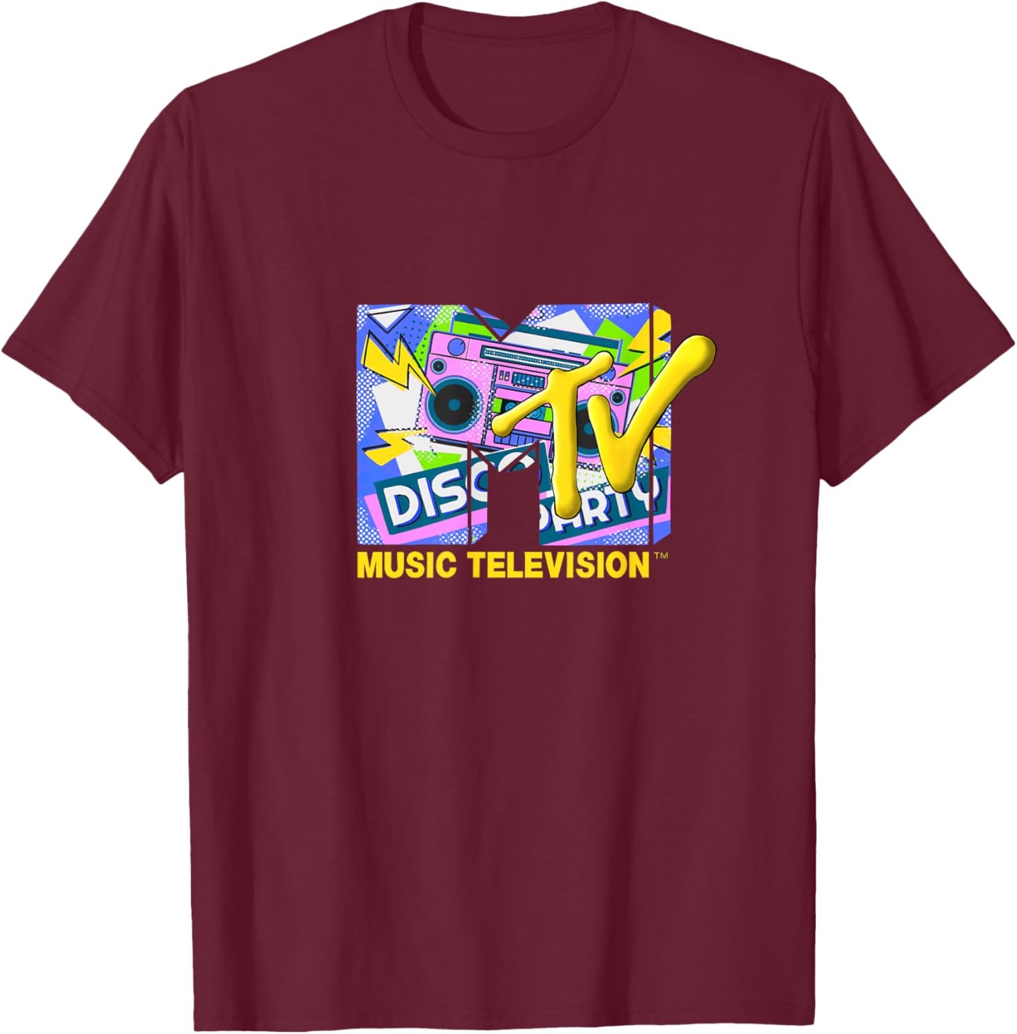 Mademark x MTV Disco Party T-Shirt with Official Logo and Ghettoblaster - 13