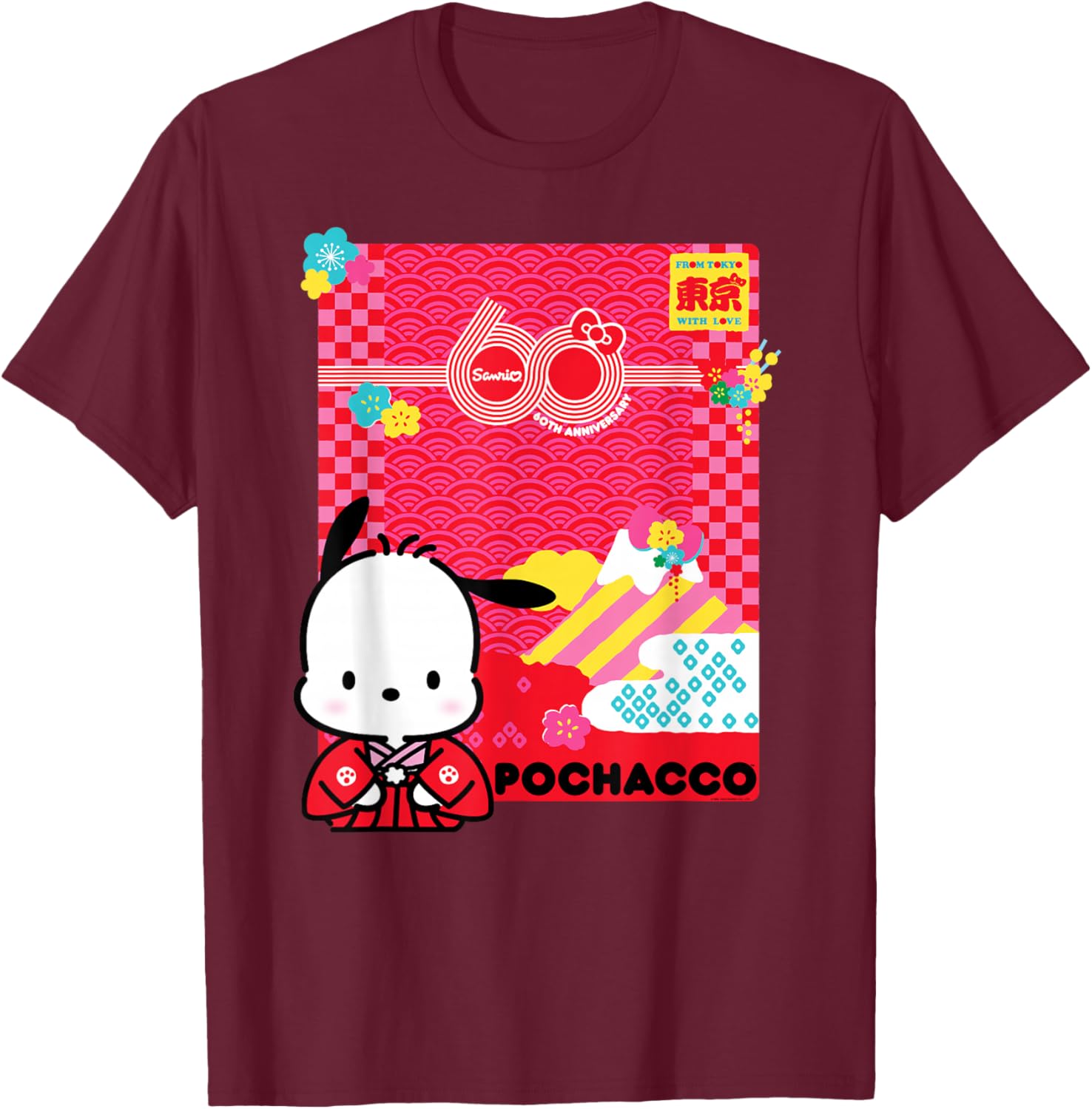 Pochacco Sanrio 60th Anniversary T-Shirt for Kids and Adults - 15
