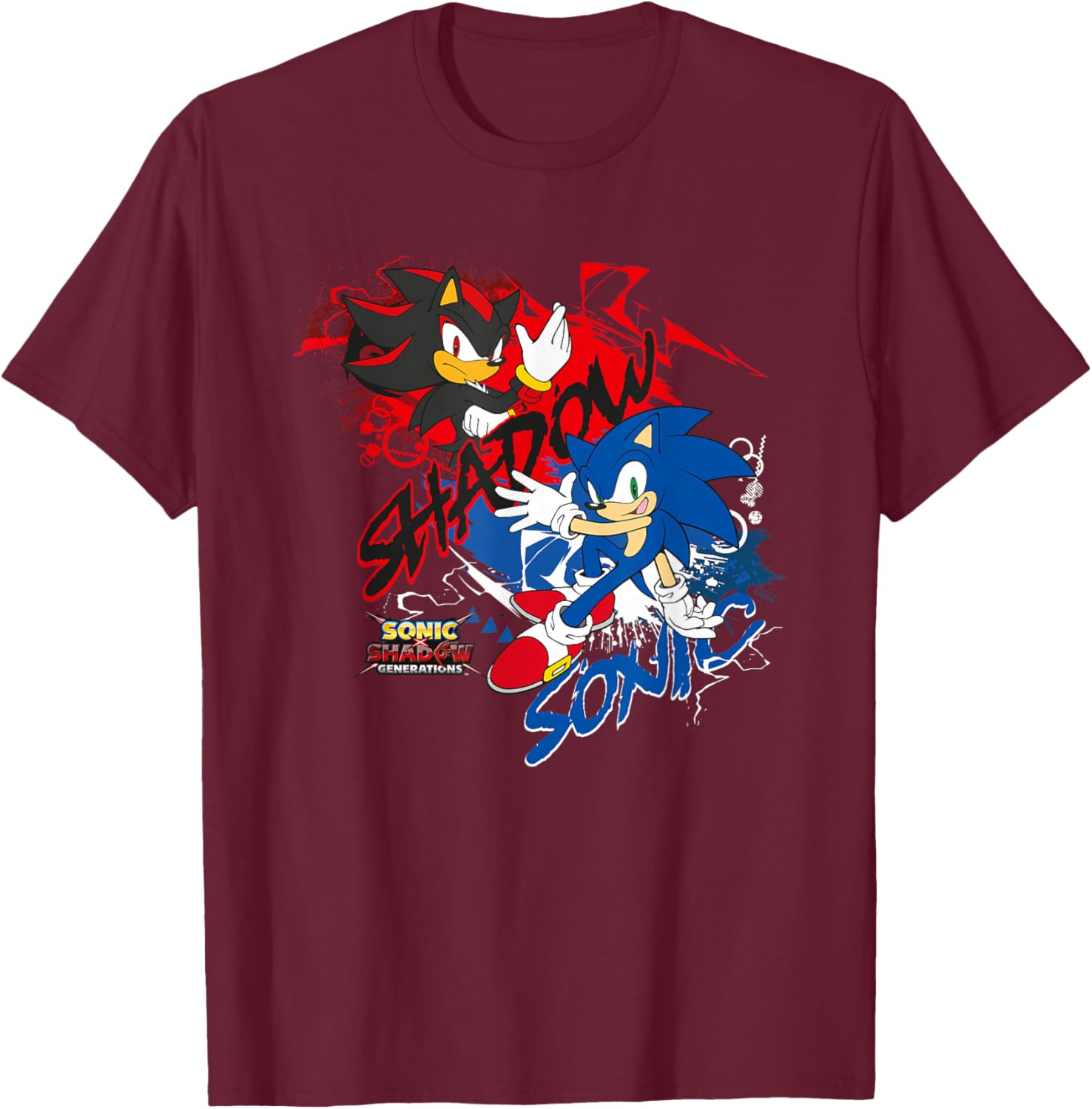 Sonic X Shadow Generations T-Shirt for Fans of Sonic the Hedgehog - 1