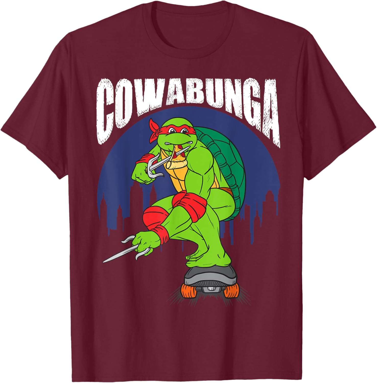 Mademark Teenage Mutant Ninja Turtles Cowabunga Raphael Pizza T-Shirt - 10