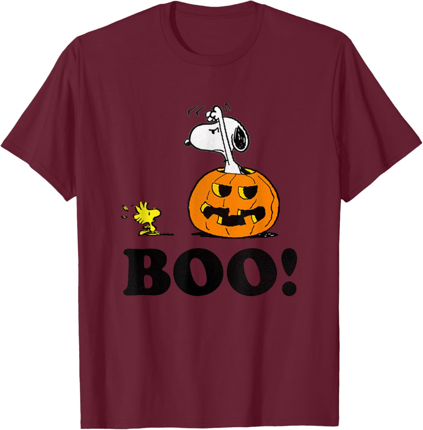 Peanuts Halloween Snoopy and Woodstock Boo T-Shirt for Kids and Adults - 1