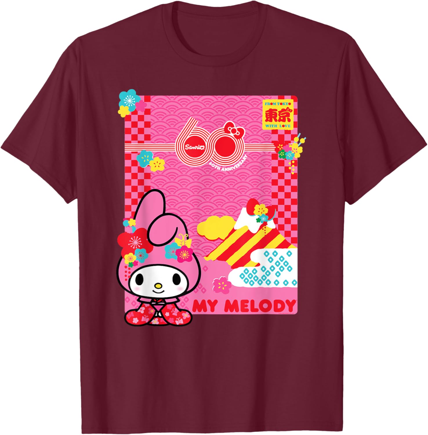 My Melody Sanrio 60th Anniversary T-Shirt for Fans and Collectors - 22