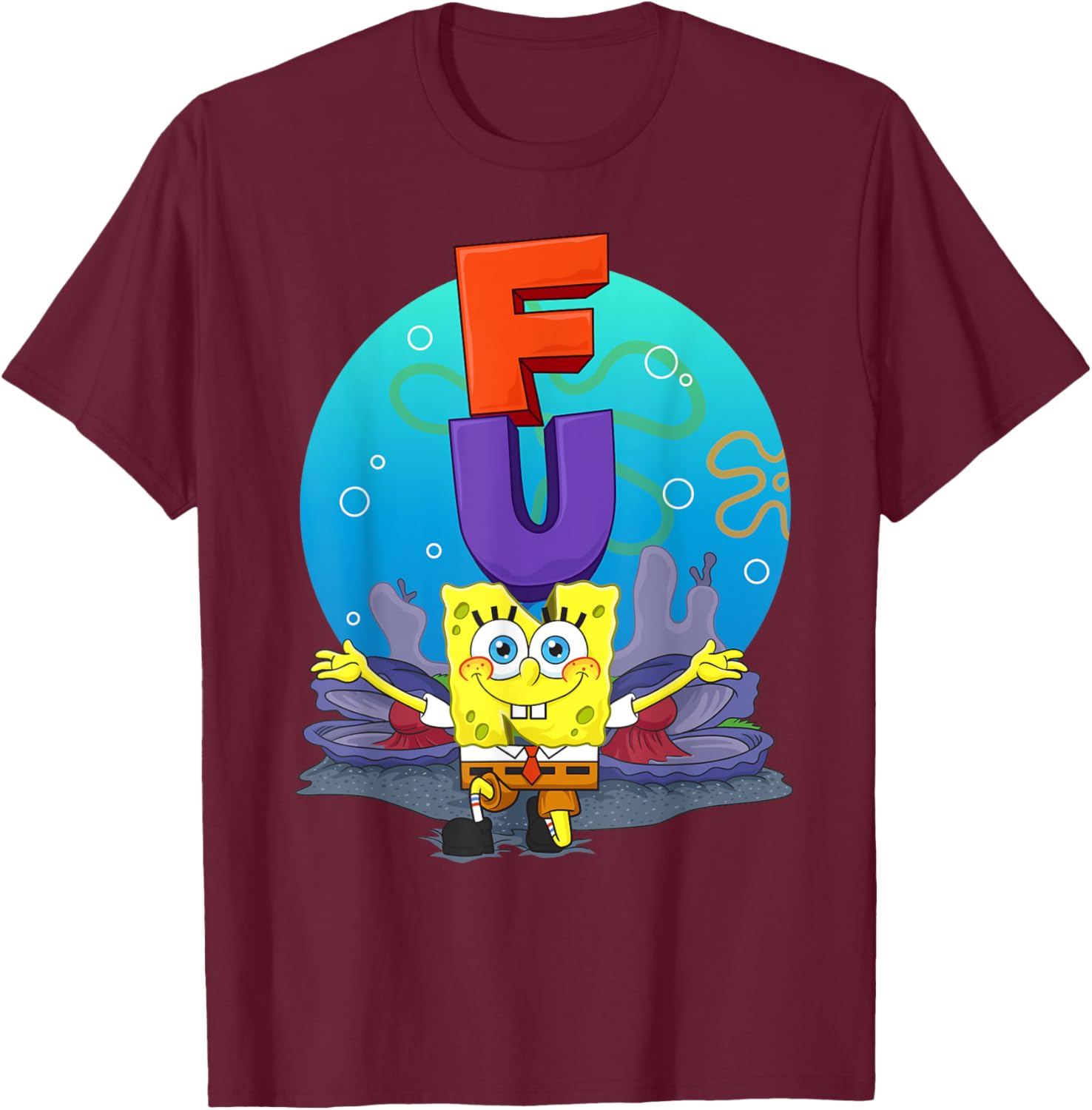 Mademark SpongeBob The F.U.N Song T-Shirt Fun Apparel for Fans - 18