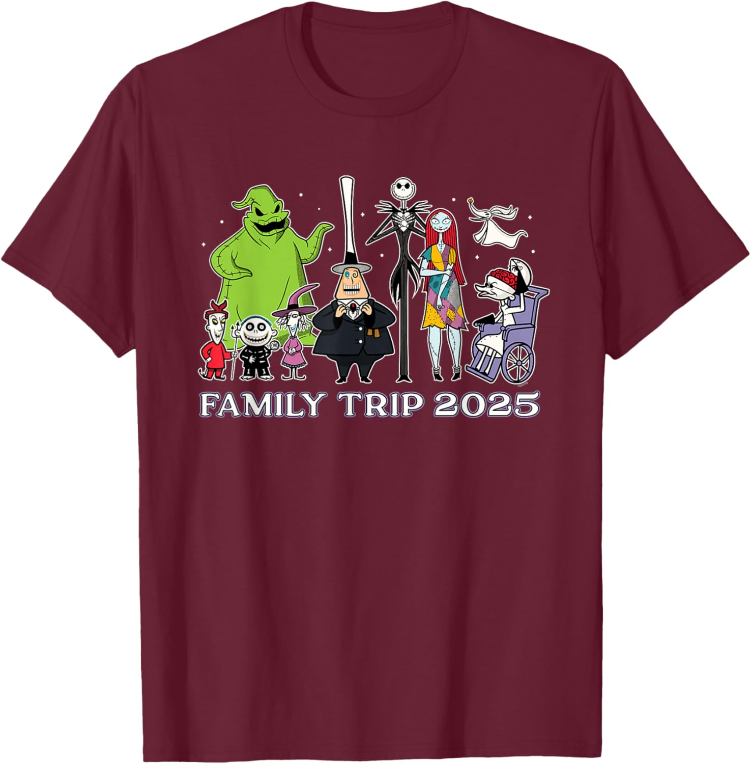 Disney The Nightmare Before Christmas Family Trip T-Shirt 2025 Fun Design - 8