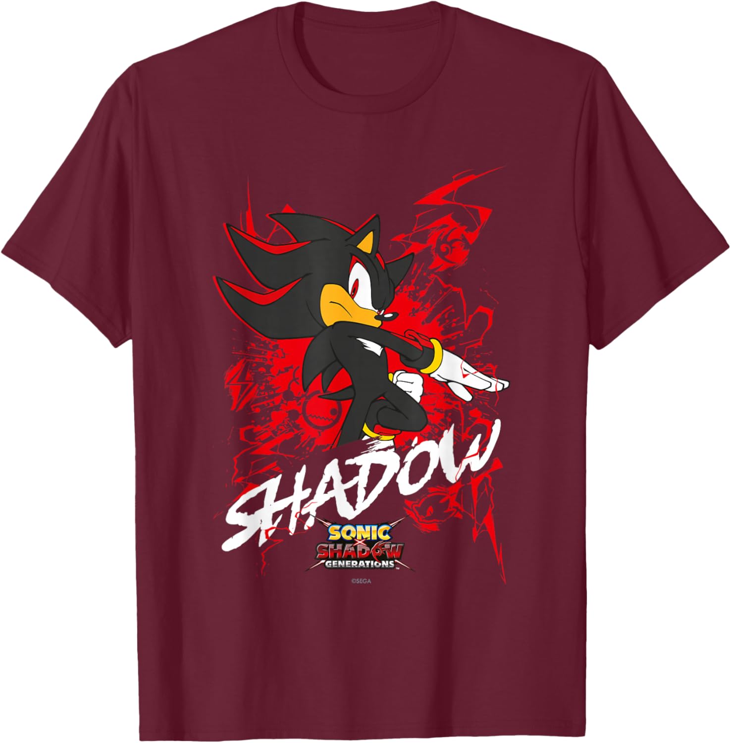 Sonic the Hedgehog Shadow T-Shirt for Fans of Sonic X and Generations - 3