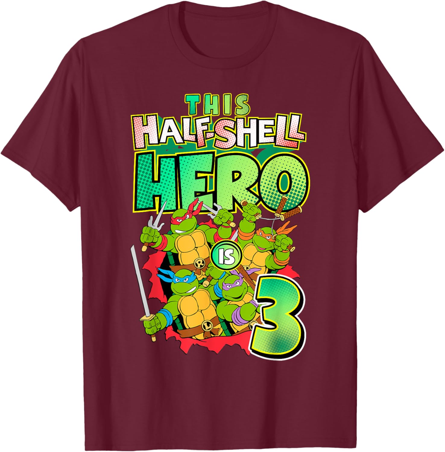 Mademark Teenage Mutant Ninja Turtles This Half Shell Hero T-Shirt - 7