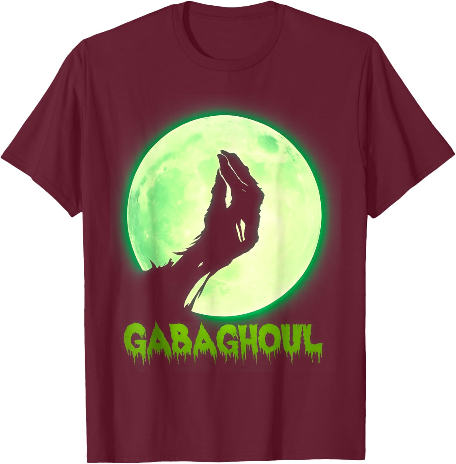 Gabaghoul Funny Hand Moon Italian Joke Halloween T-Shirt for Men and Women - 5