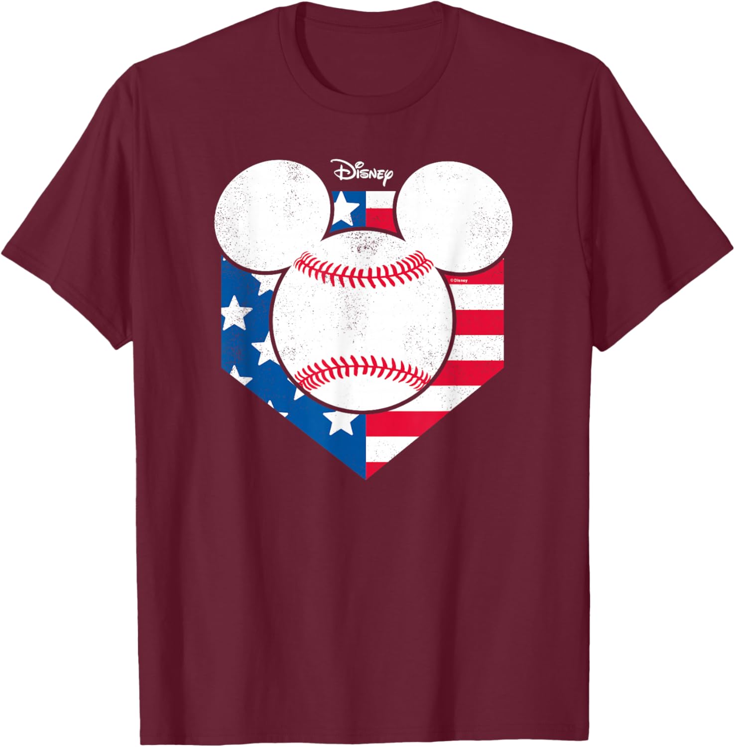 Disney Mickey Baseball Diamond T-Shirt Cool Graphic Tee for Fans - 7