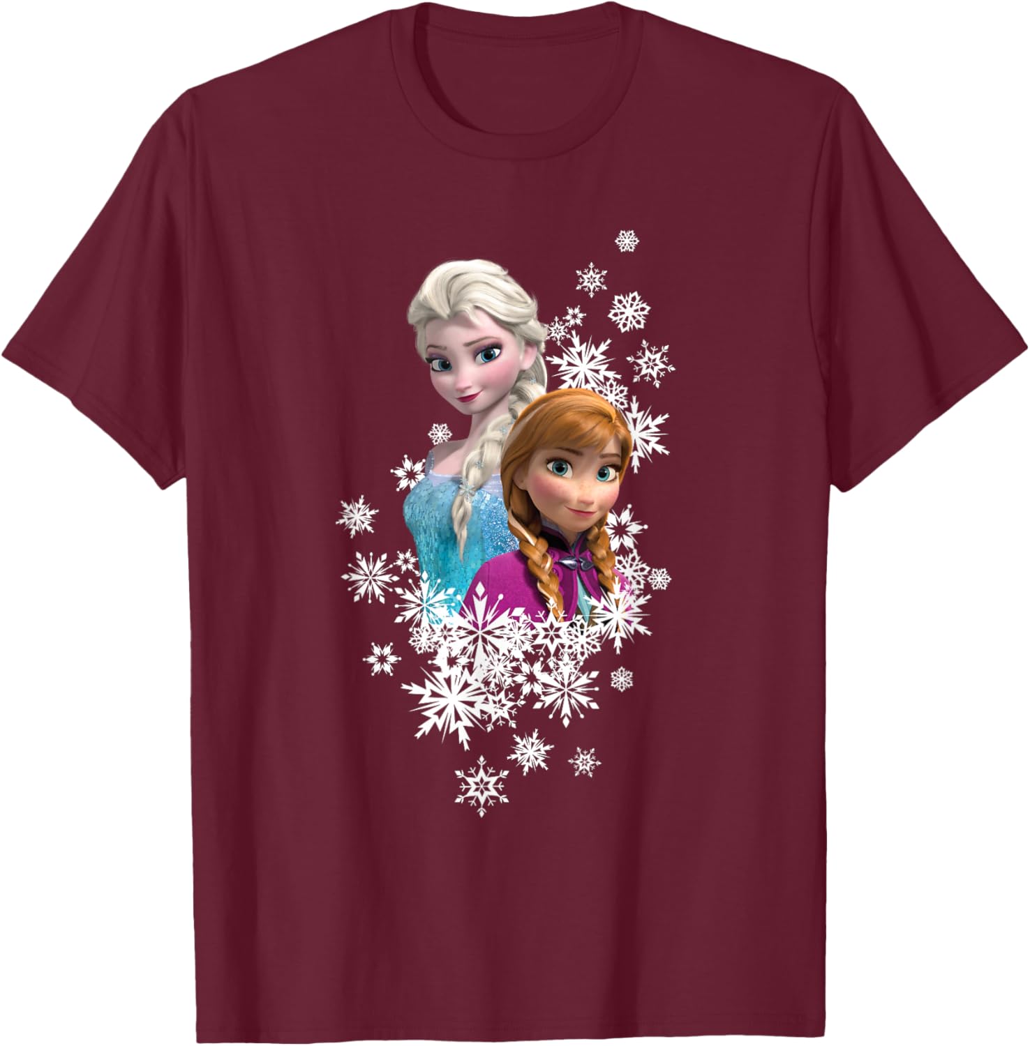 Disney Frozen Anna and Elsa Snowflakes T-Shirt for Kids and Fans - 13