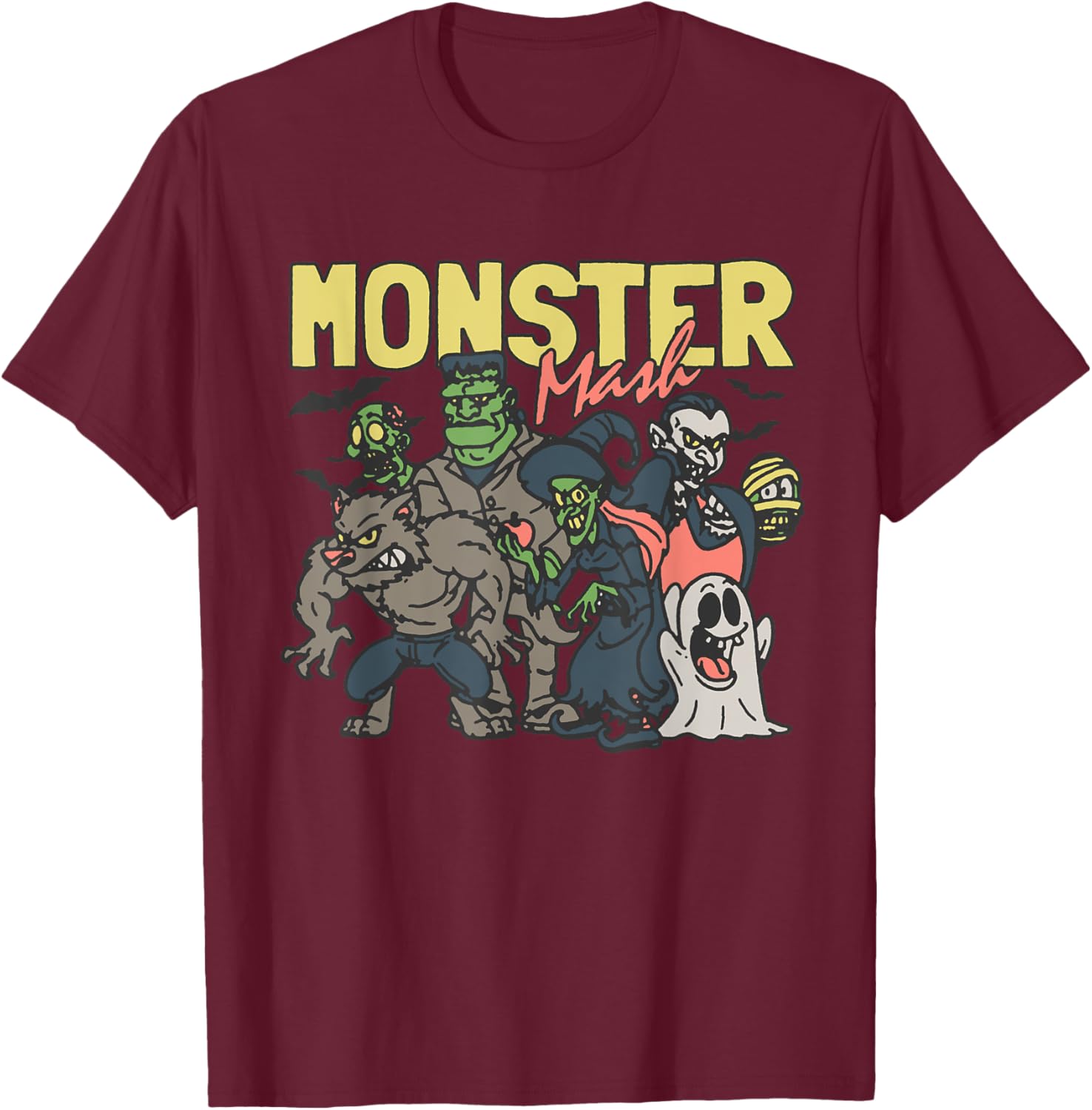Monster Mash Halloween T-Shirt Fun Costume Characters for Parties - 25