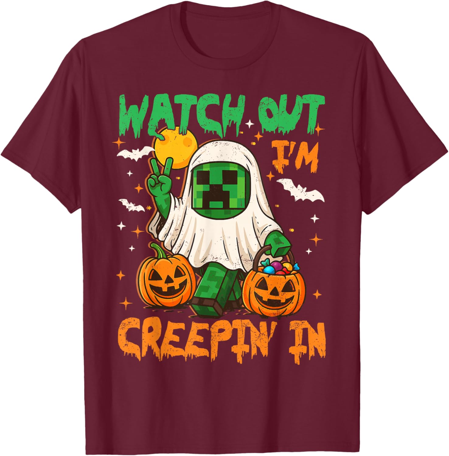 Spooky Pixel Ghost T-Shirt for Boys - Perfect Halloween Costume Fun - 3