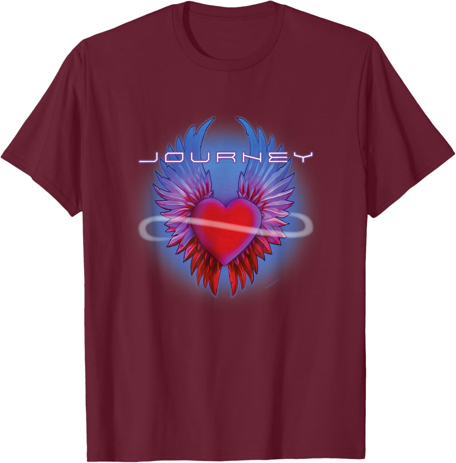 Journey Band Infinity Winged Heart Music T-Shirt for Music Lovers - 5