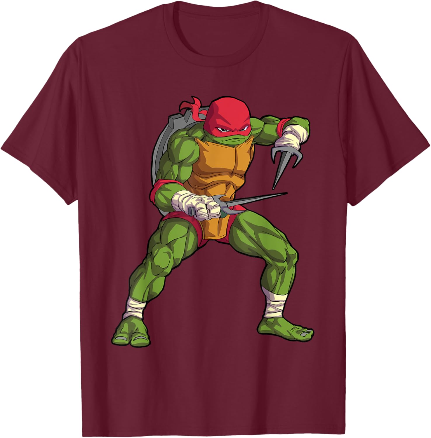 Mademark Raphael Tonfas Fighting Stance T-Shirt for TMNT Fans - 5