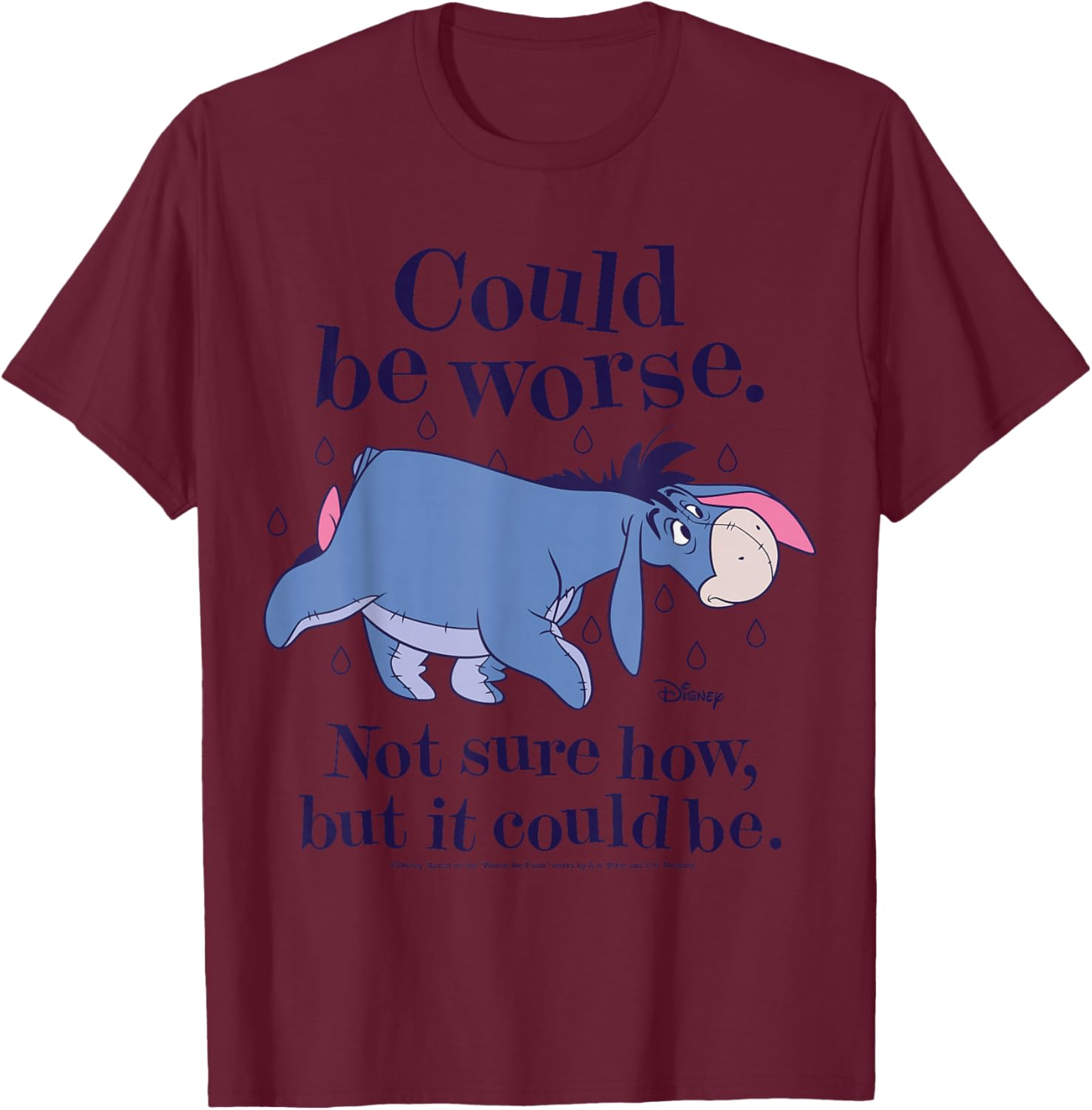 Winnie The Pooh Eeyore Could Be Worse T-Shirt for Fans and Friends - 3
