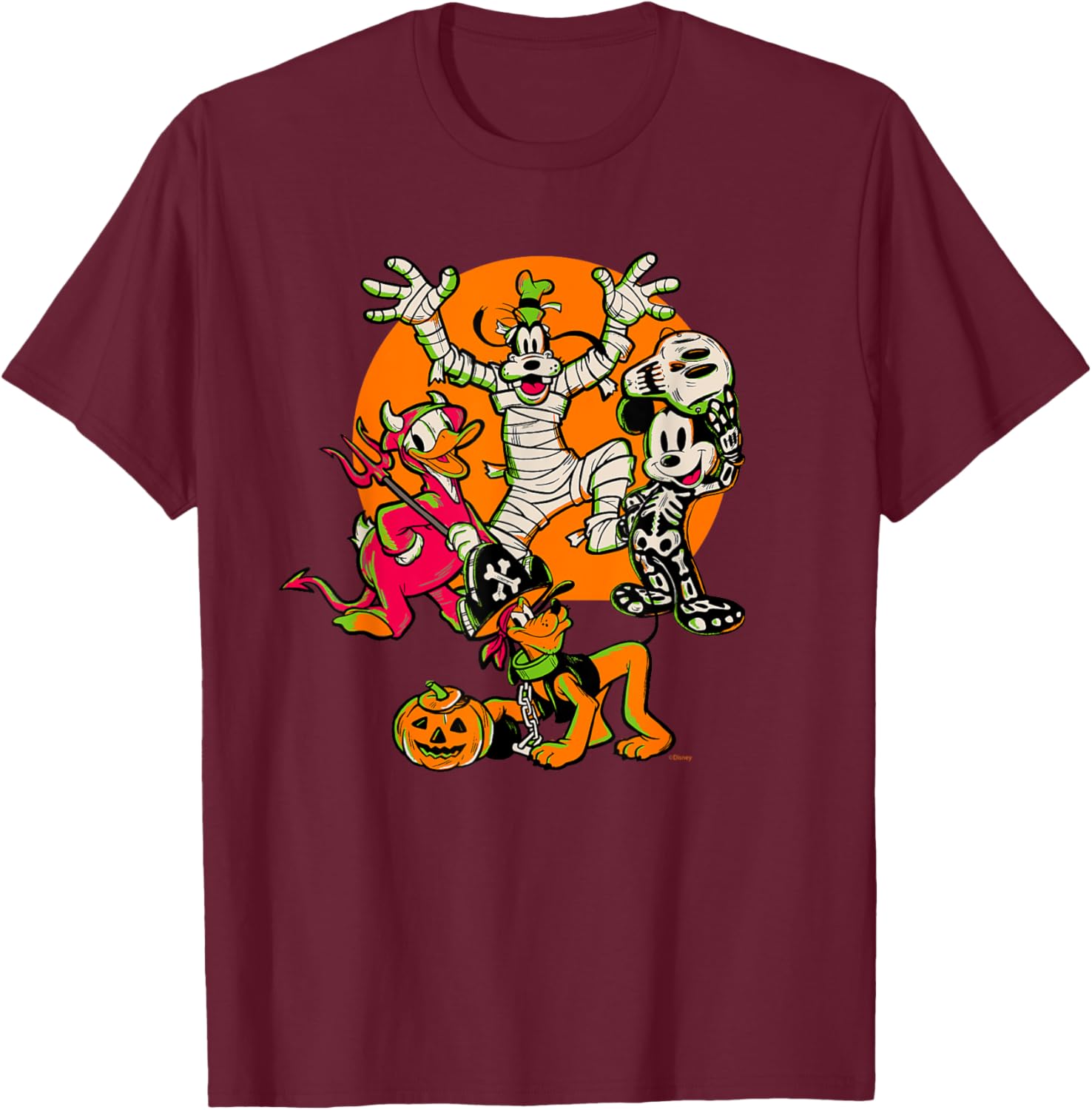 Disney 100 Mickey, Donald, Goofy & Pluto Halloween Costume T-Shirt - 24