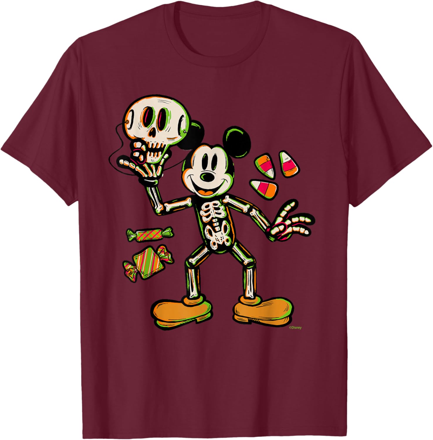 Mickey Mouse Halloween Trick or Treat Skeleton Costume T-Shirt for Kids - 3