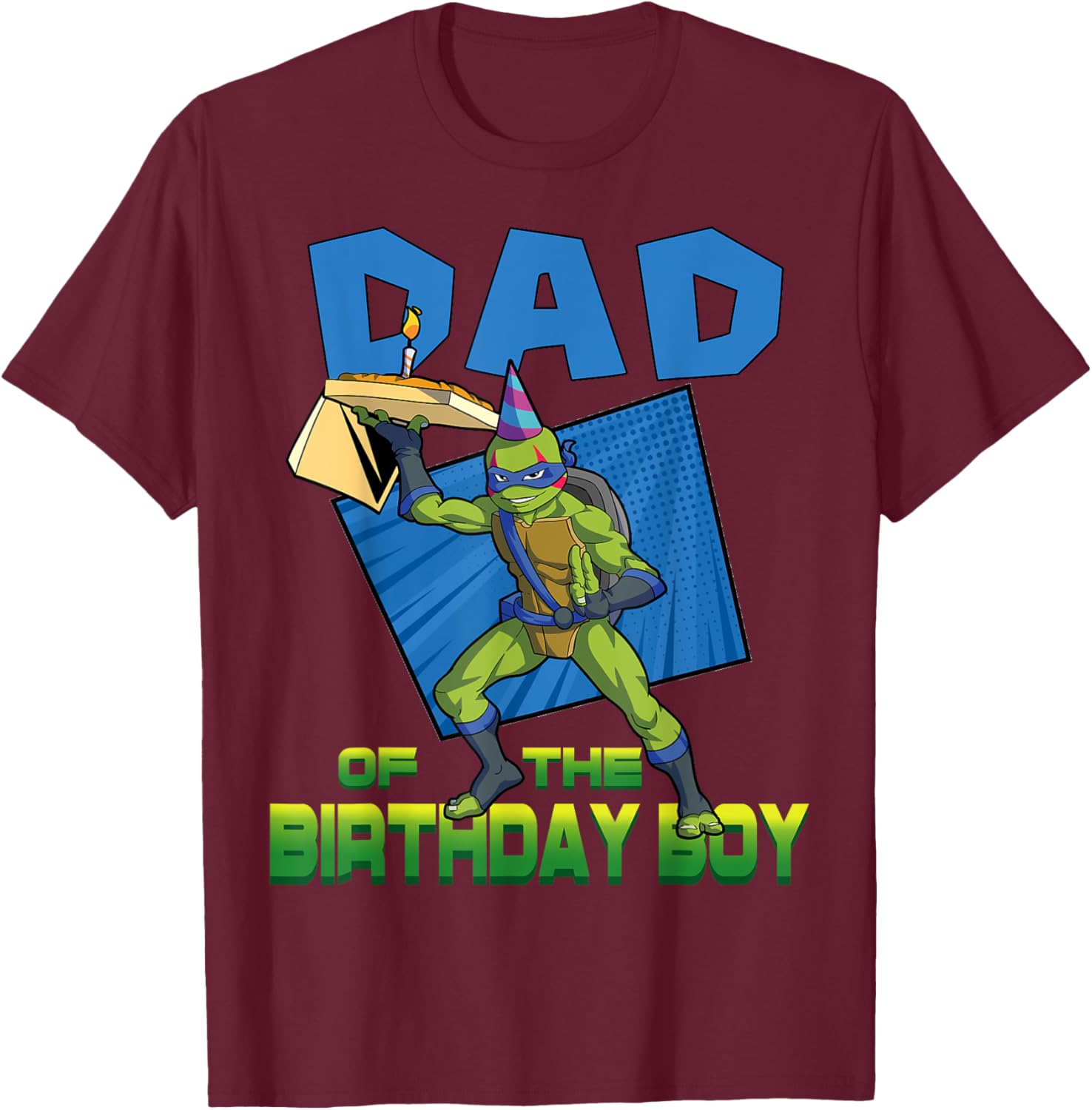 Leo Daddy of the Birthday Boy Pizza Theme T-Shirt for Ninja Turtles Fans - 6