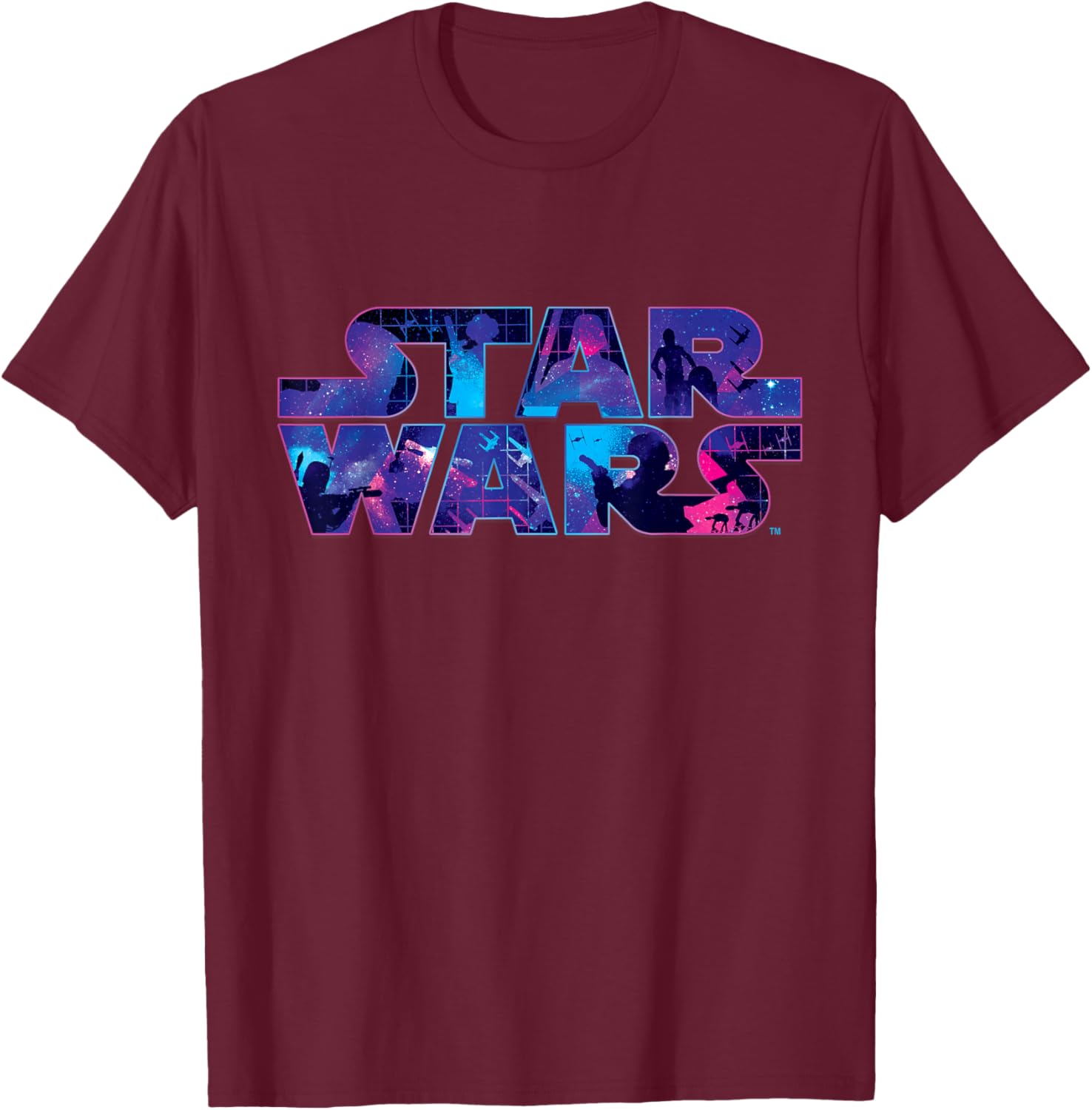 Retro 90s Star Wars Logo Galaxy T-Shirt for Fans of Classic Sci-Fi - 7
