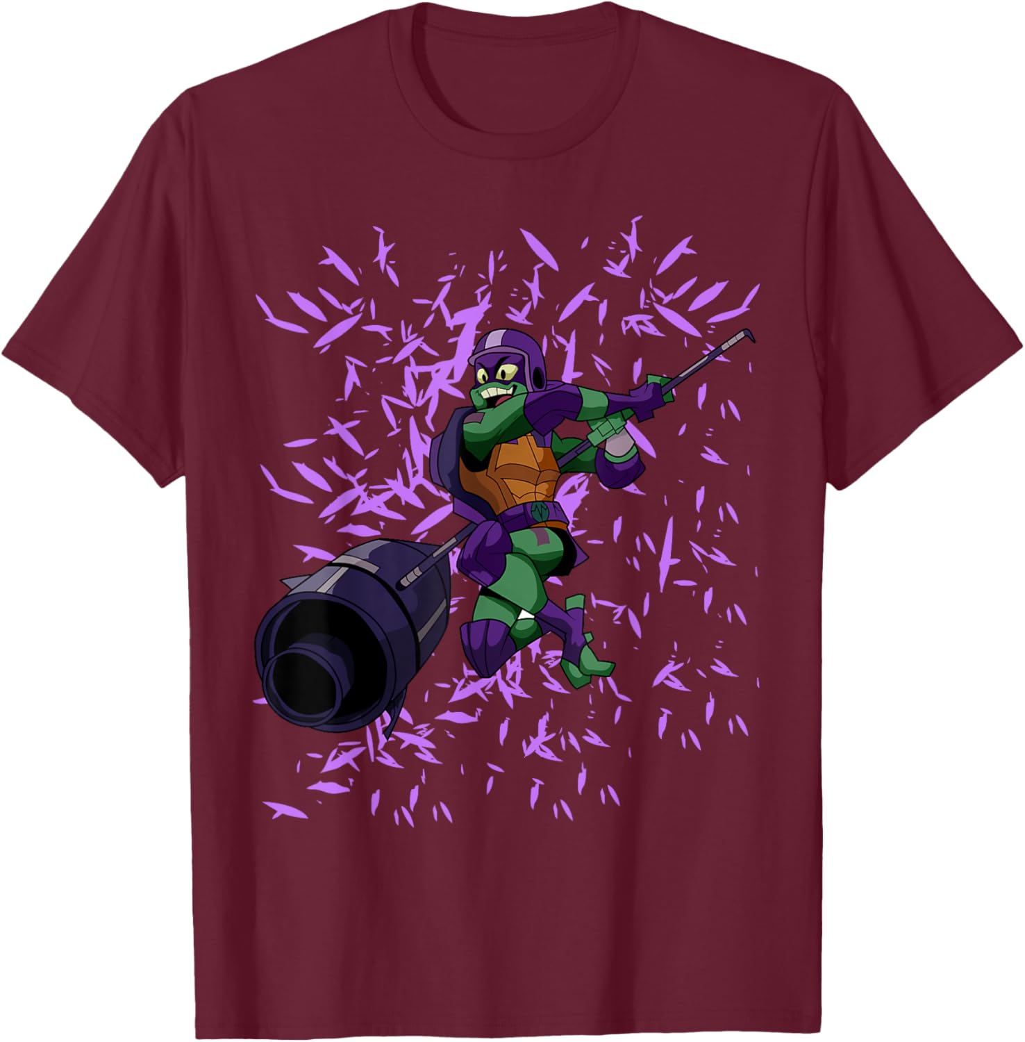 Mademark Teenage Mutant Ninja Turtles Donatello Flying Attack T-Shirt - 7