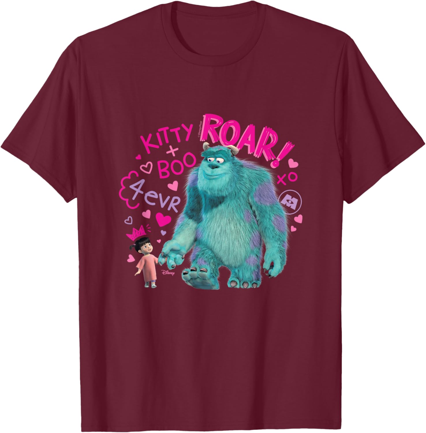 Monsters Inc Kitty and Boo Forever T-Shirt for Kids and Adults - 2