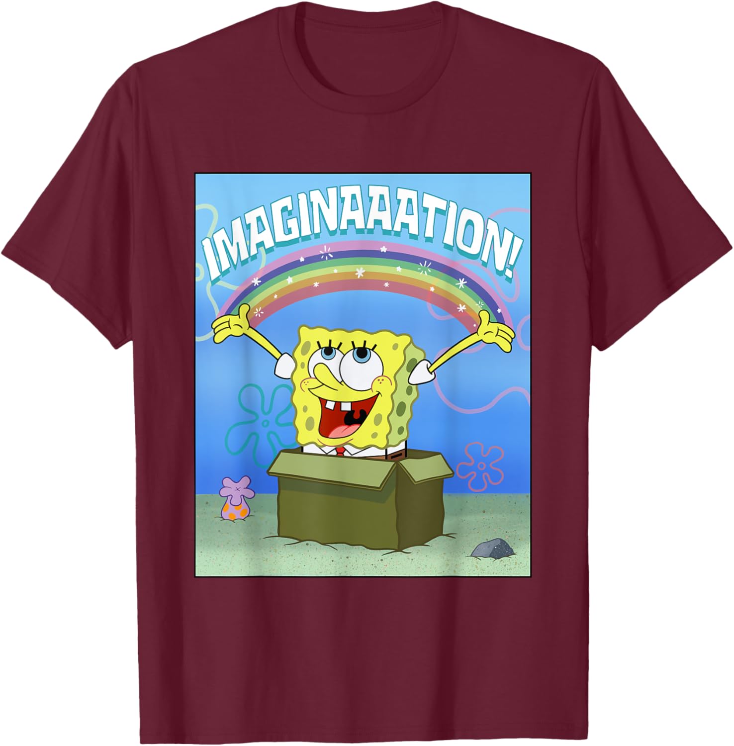 Mademark SpongeBob SquarePants Imaginaaation Box Funny T-Shirt for All Ages - 7