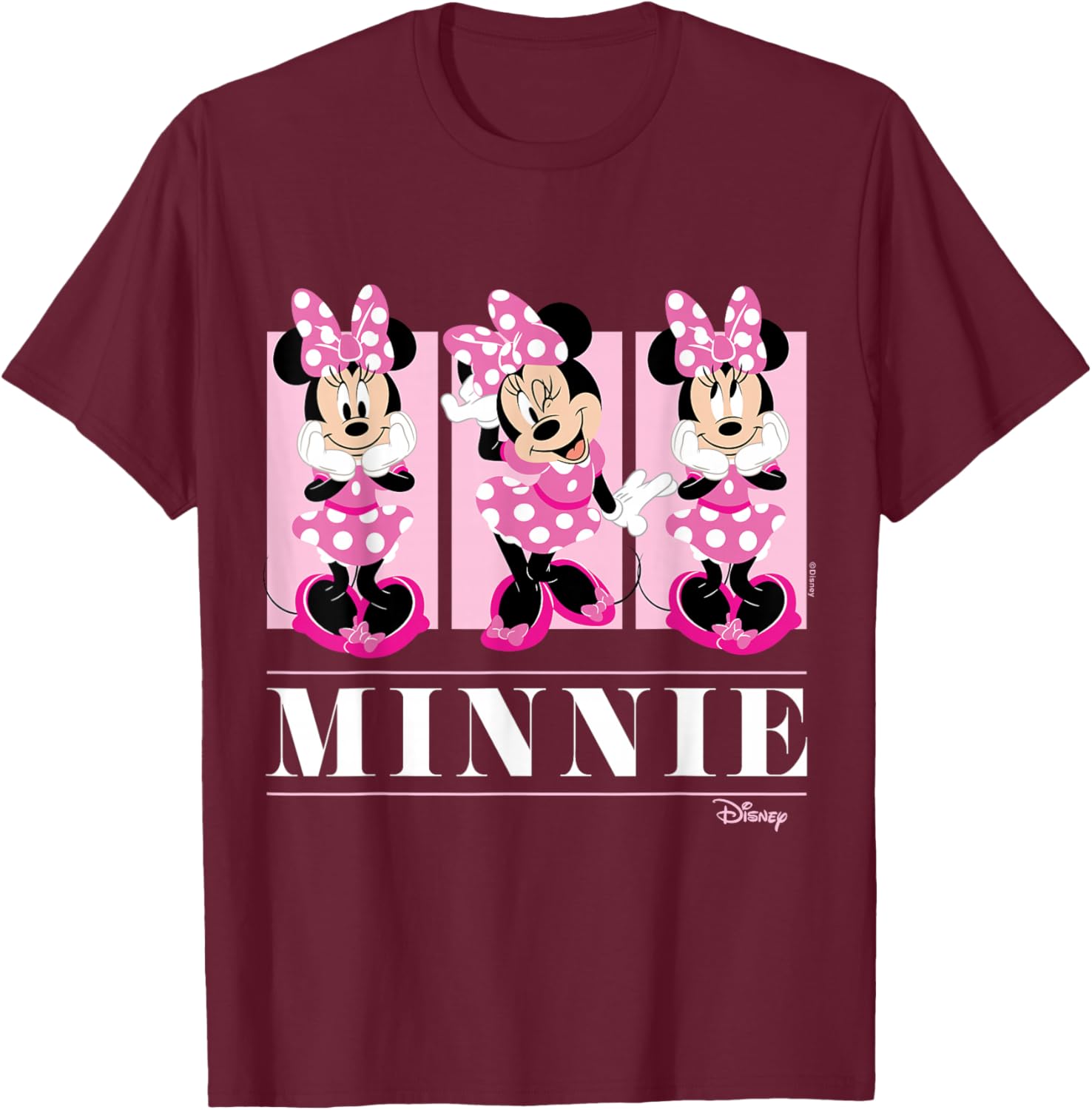 Minnie Mouse Pink Grid T-Shirt for Kids Stylish Disney Fashion - 2