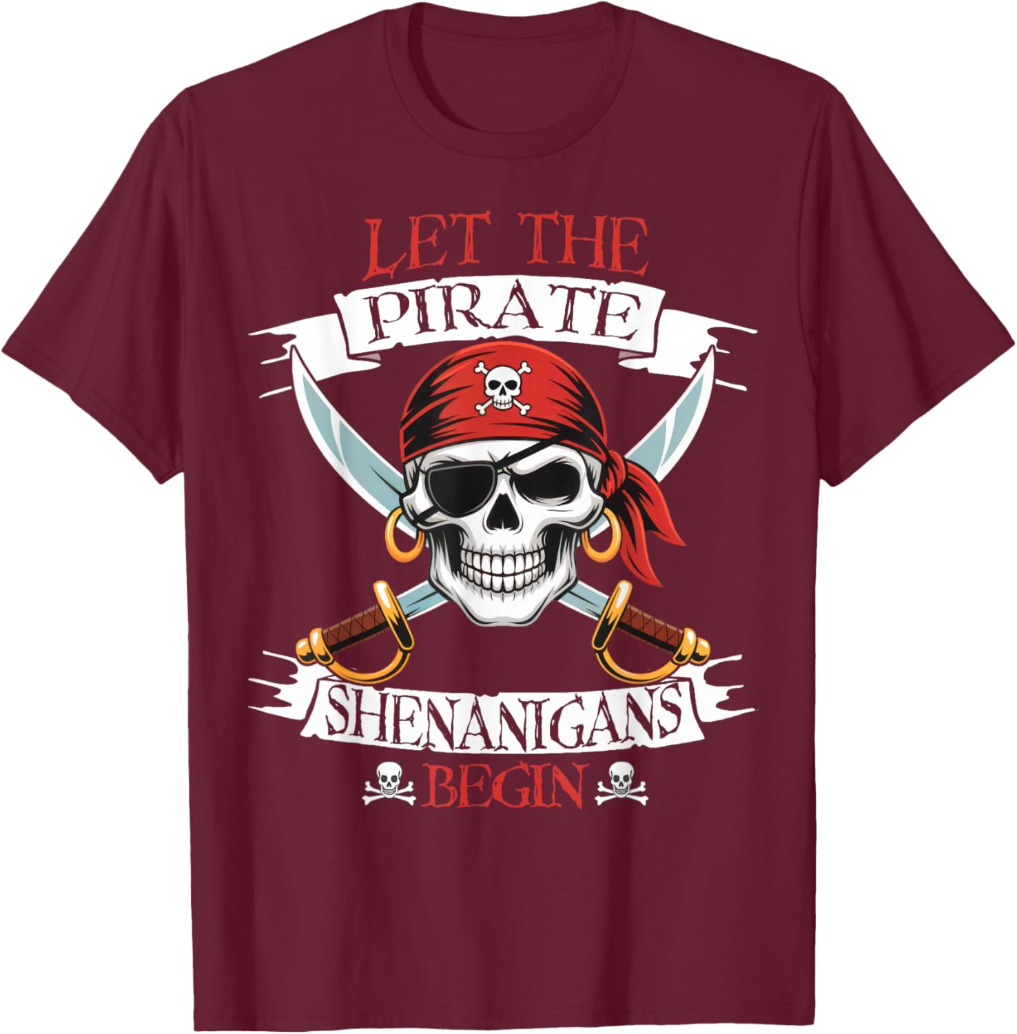 Pirate Shenanigans Skull T-Shirt for Boys - Perfect Halloween Costume! - 10