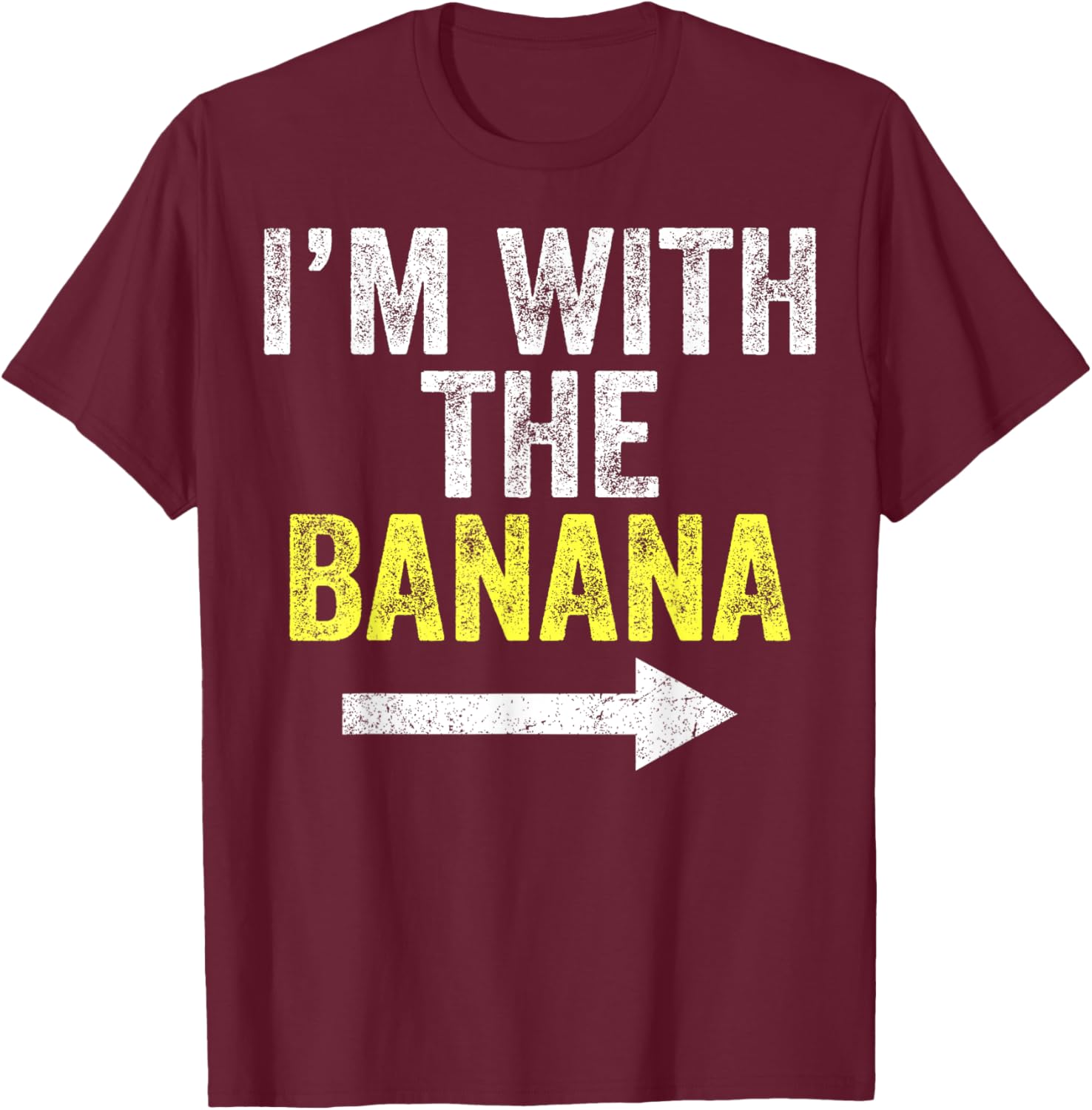 Adorable I'm With The Banana Costume Matching Couple T-Shirt - 18