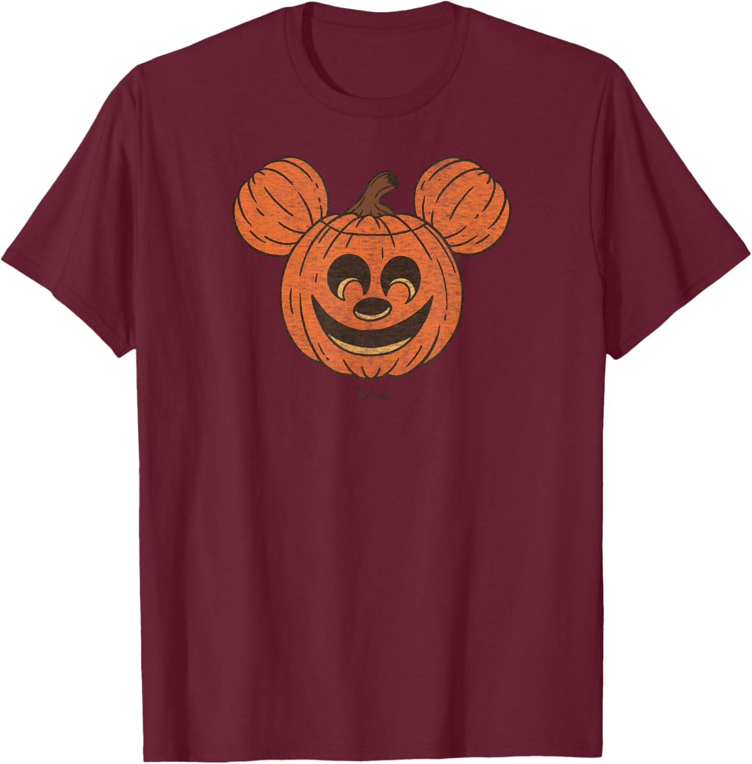 Mickey Mouse Halloween Pumpkin Face T-Shirt for Fun Fall Celebrations - 12