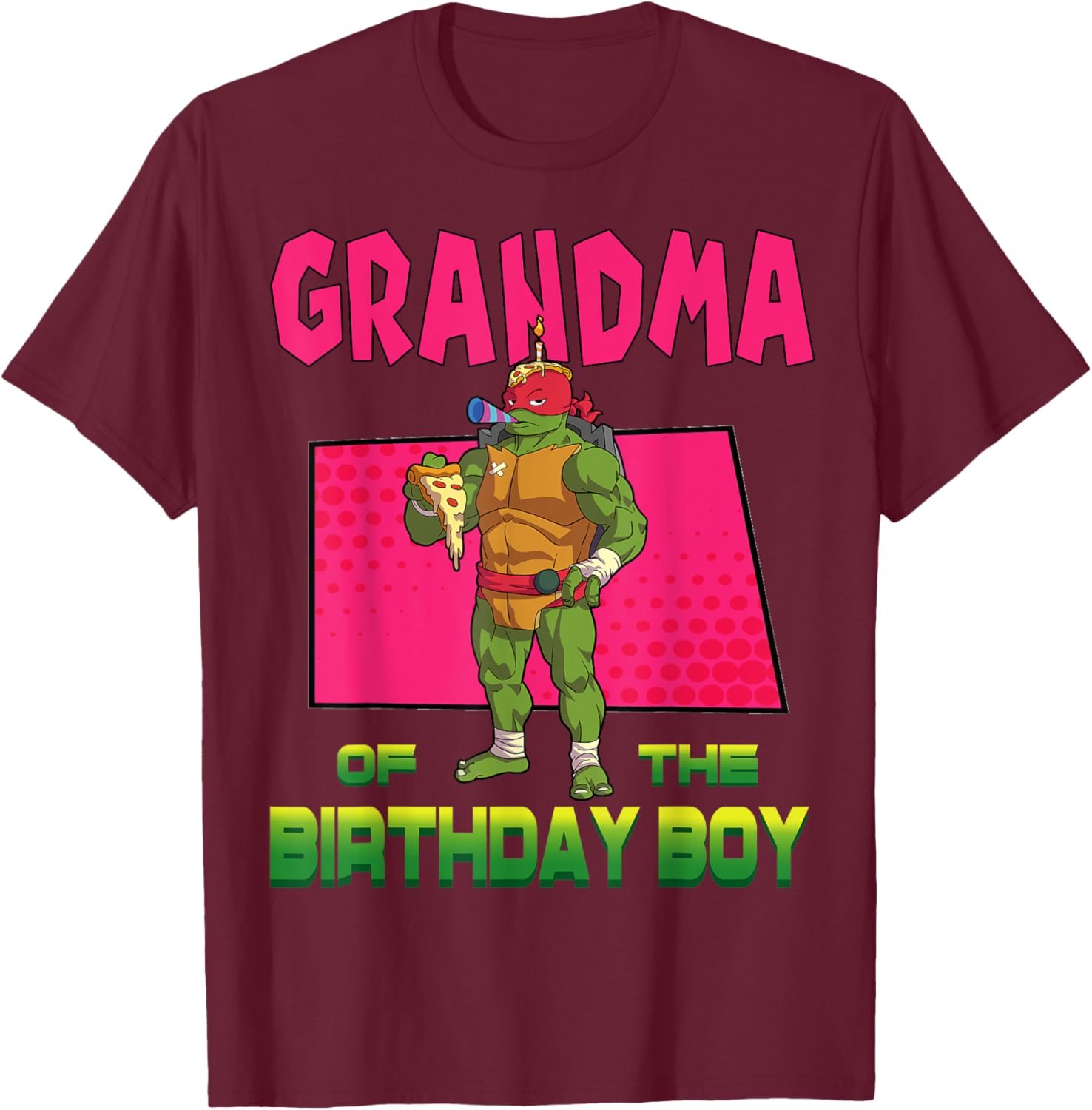 Mademark Raphael Birthday Boy Pizza Party T-Shirt for Kids - 17