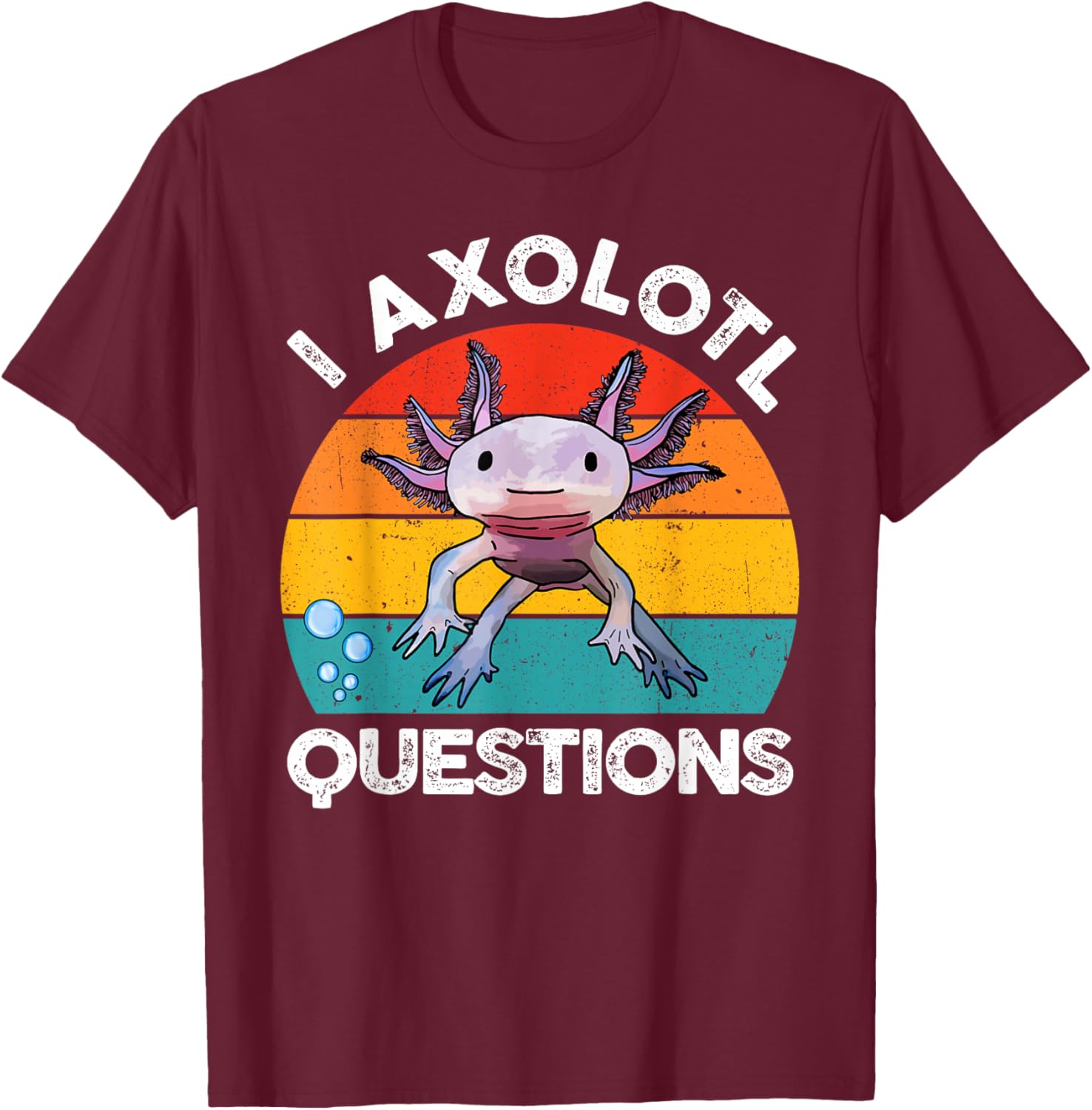 Cute Axolotl Questions Graphic Kids T-Shirt Fun and Stylish Gift for Kids - 15