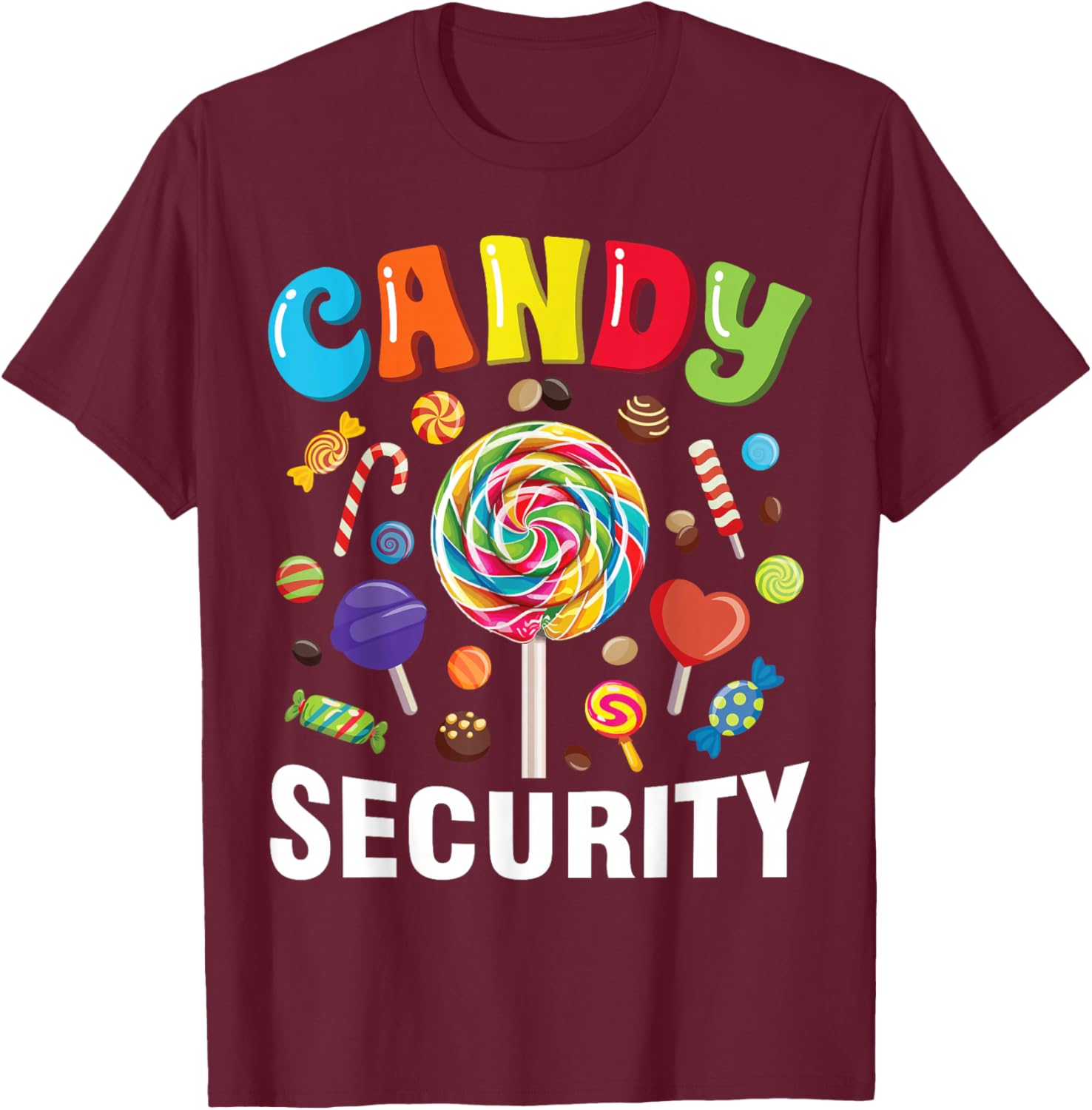 Funny Candy Security Halloween Costume T-Shirt for Spooky Fun - 9