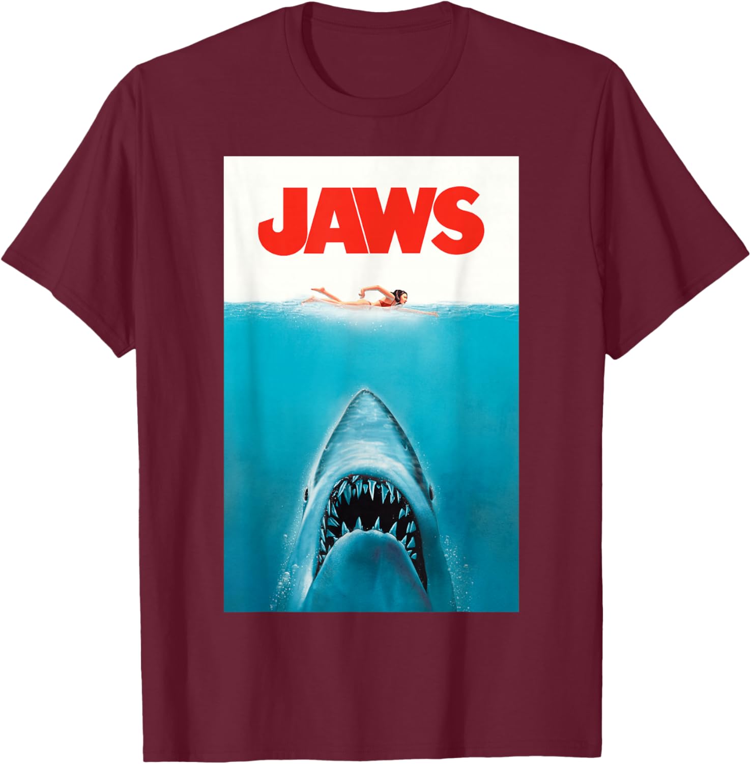 Jaws 50th Anniversary Classic T-Shirt with Front and Back Artwork - 23