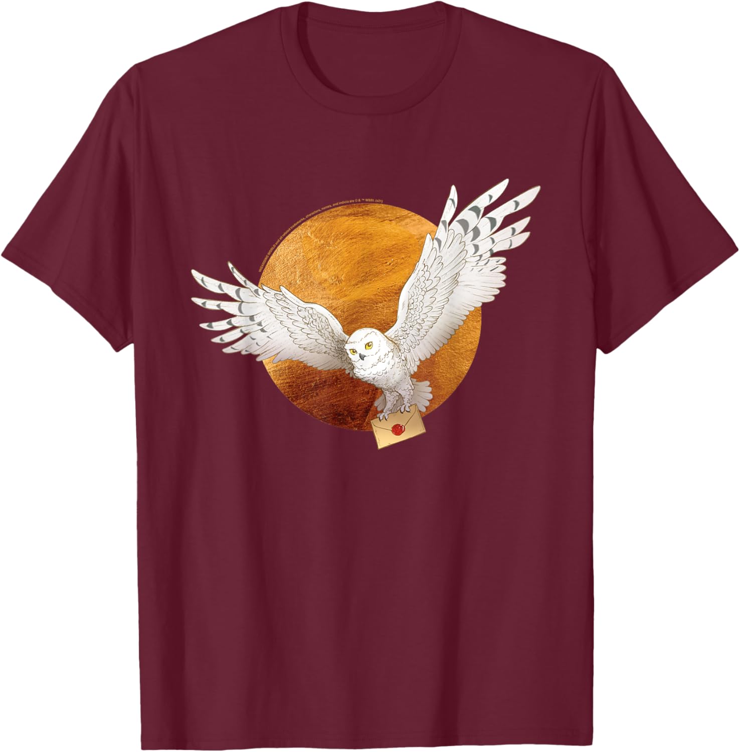 Harry Potter Hedwig T-Shirt Featuring Moon Design - Magical Apparel for Fans - 2