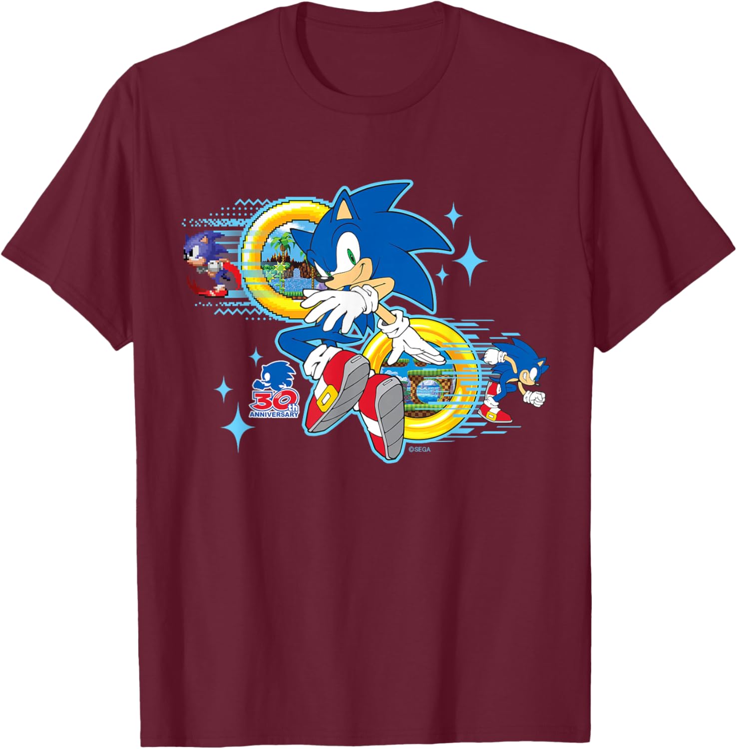Sonic the Hedgehog 30th Anniversary Short Sleeve Tee for Fans - 12