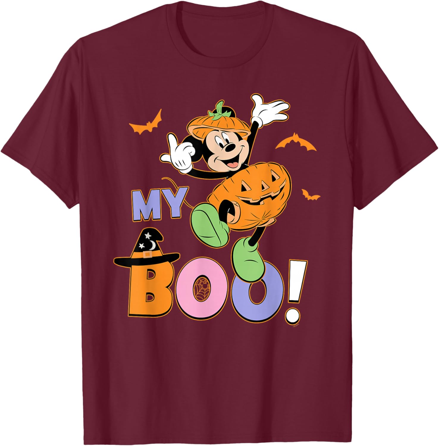 Disney Mickey Mouse My Boo Couples Halloween T-Shirt for Fun Halloween Style - 21