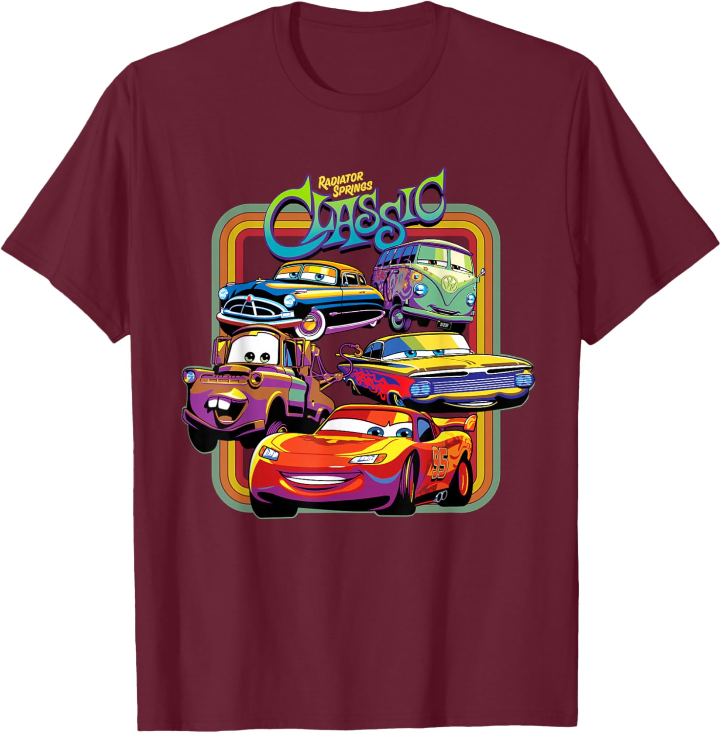Disney PIXAR Cars Radiator Springs Classic T-Shirt for Kids and Adults - 4