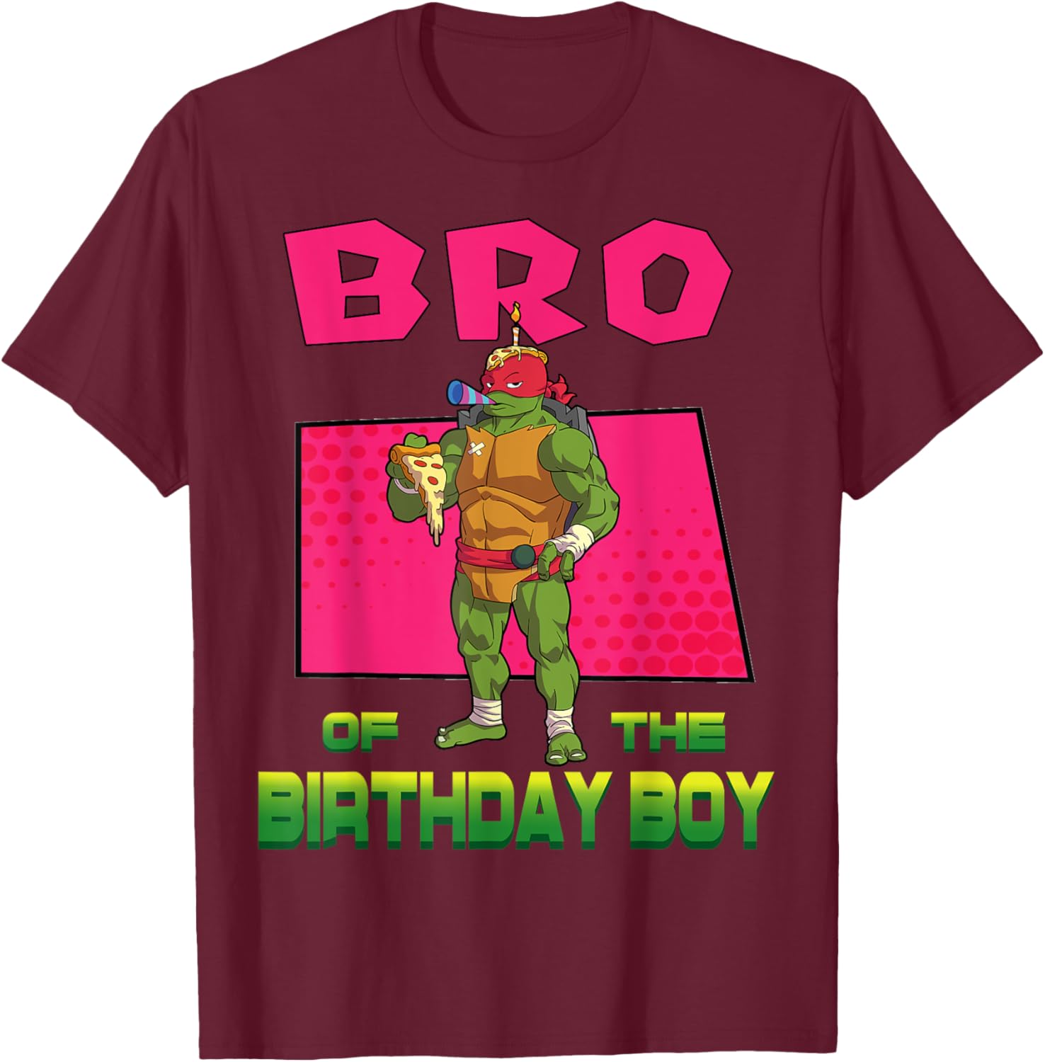 Mademark Teenage Mutant Ninja Turtles Raphael Pizza Party T-Shirt for Kids - 17