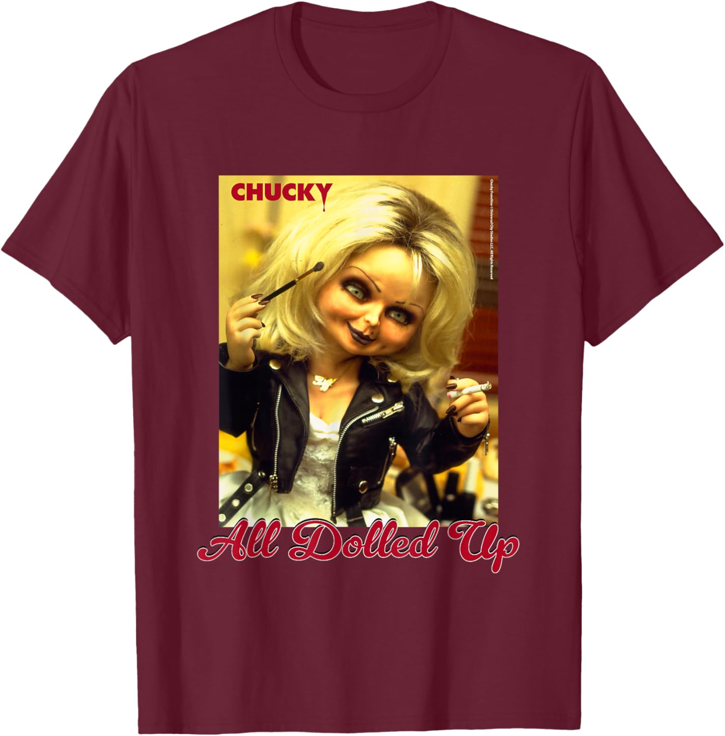 Chucky and Tiffany All Dolled Up T-Shirt for Horror Movie Fans - 20
