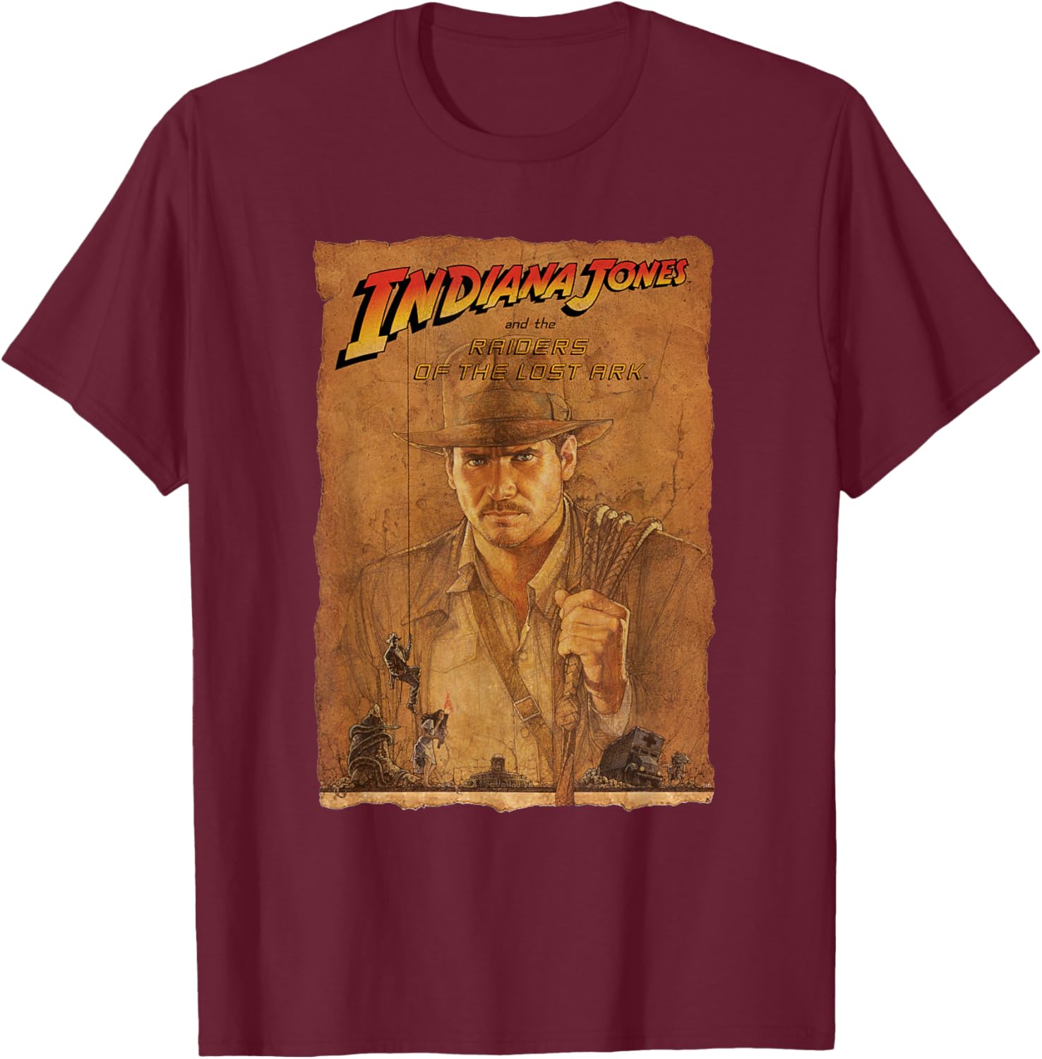 Indiana Jones Raiders of the Lost Ark Poster Art T-Shirt for Fans - 18