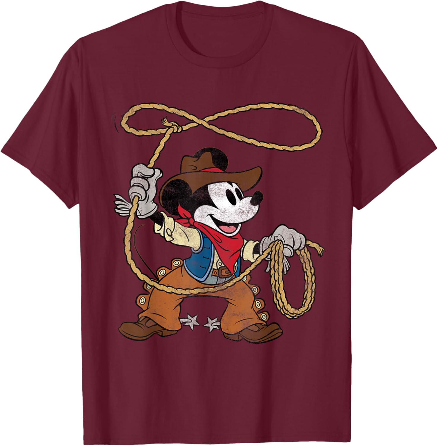 Vintage Mickey Mouse Cowboy T-Shirt for Fun Western Style Fashion - 11